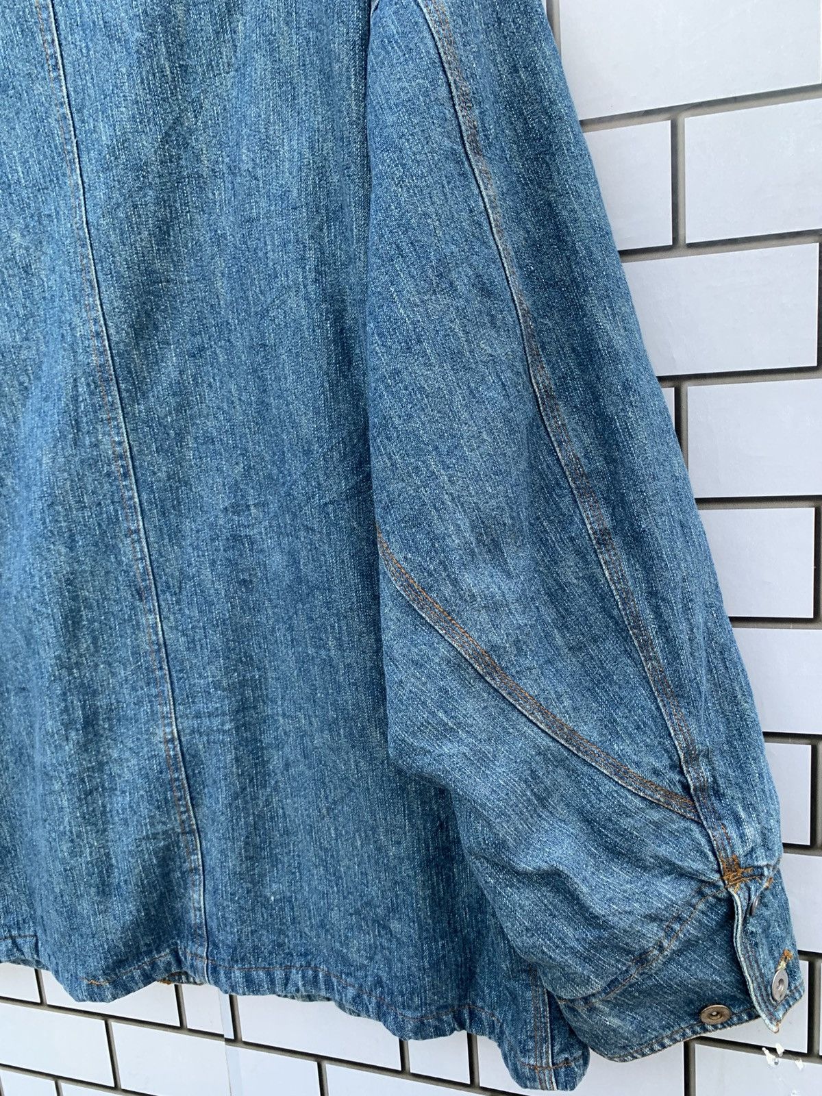 Indigo × Japanese Brand × Vintage Vintage Japanese Brand Nepuca Workwear Denim Jacket Size US L / EU 52-54 / 3 - 21 Thumbnail