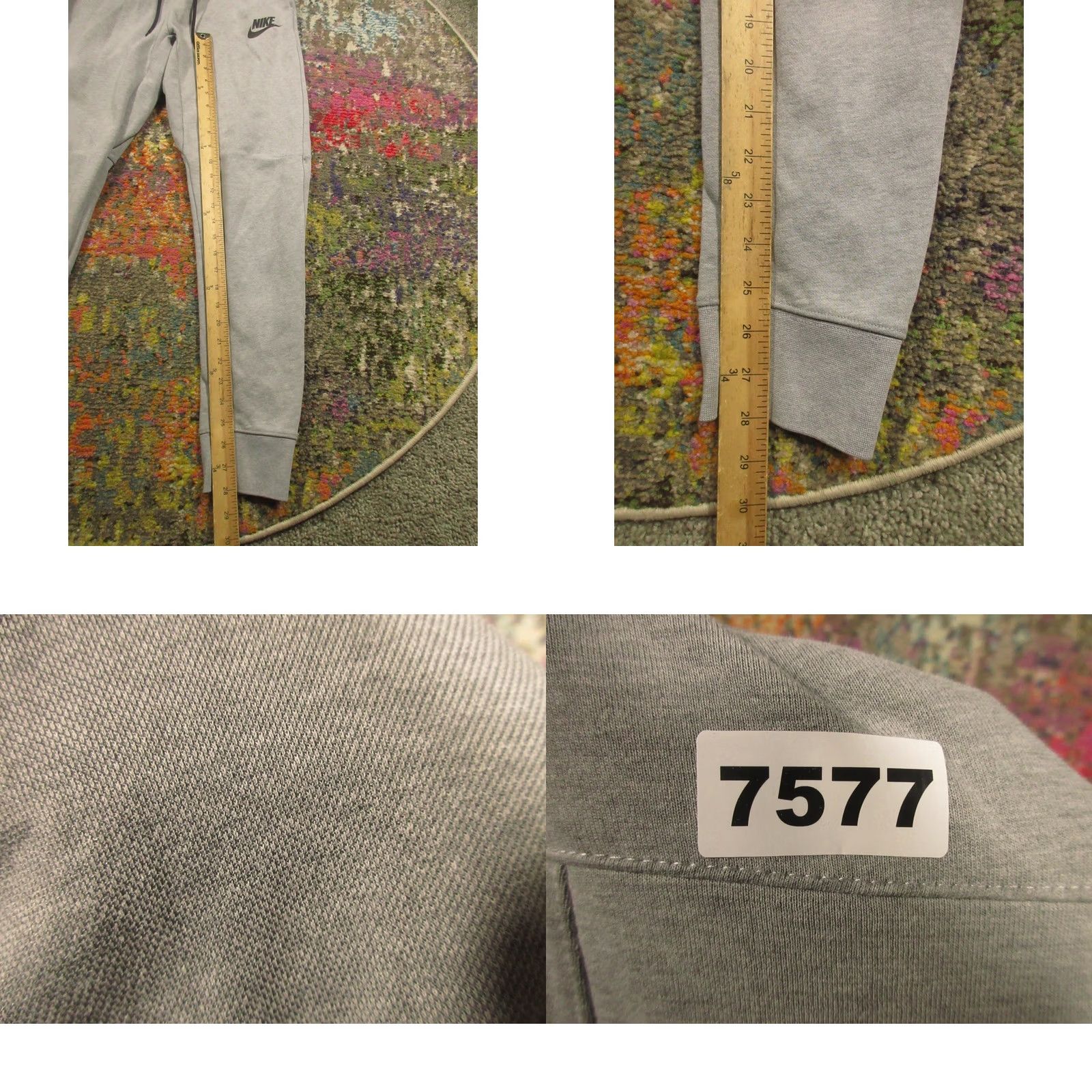 Nike Nike STech Fleece Jogger Mens Small Gray Sweatpants Slim Tapered Pockets Elastic Waist DD5293-002 EUC Size US 29 - 8 Thumbnail