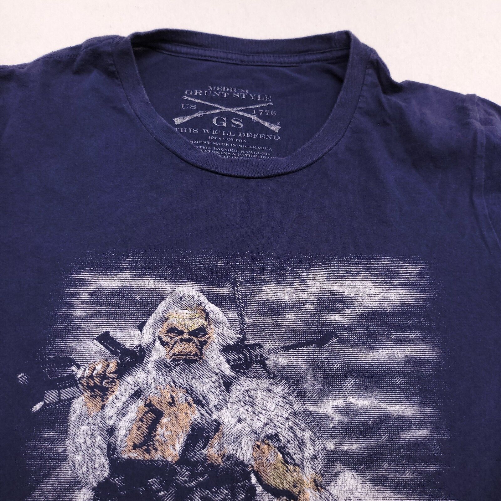 Grunt Style Tactical Yeti Pullover Graphic T Shirt Mens Size Medium Blue Size US M / EU 48-50 / 2 - 1 Thumbnail