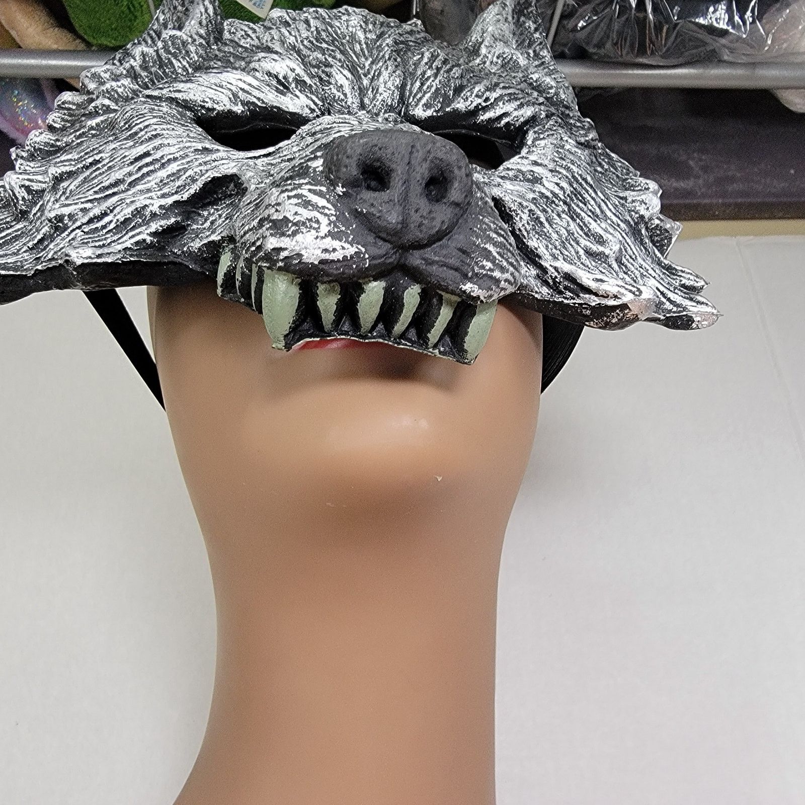Other 3D Half Face Werewolf Masquerade Rubber Mask Size ONE SIZE - 2 Thumbnail