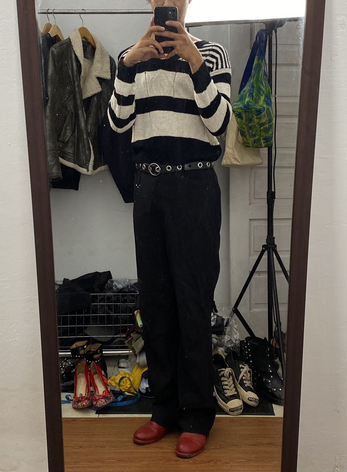Beauty Beast × Japanese Brand × Seditionaries Distressed Japanese knitwear black & white Size US S / EU 44-46 / 1 - 2 Thumbnail