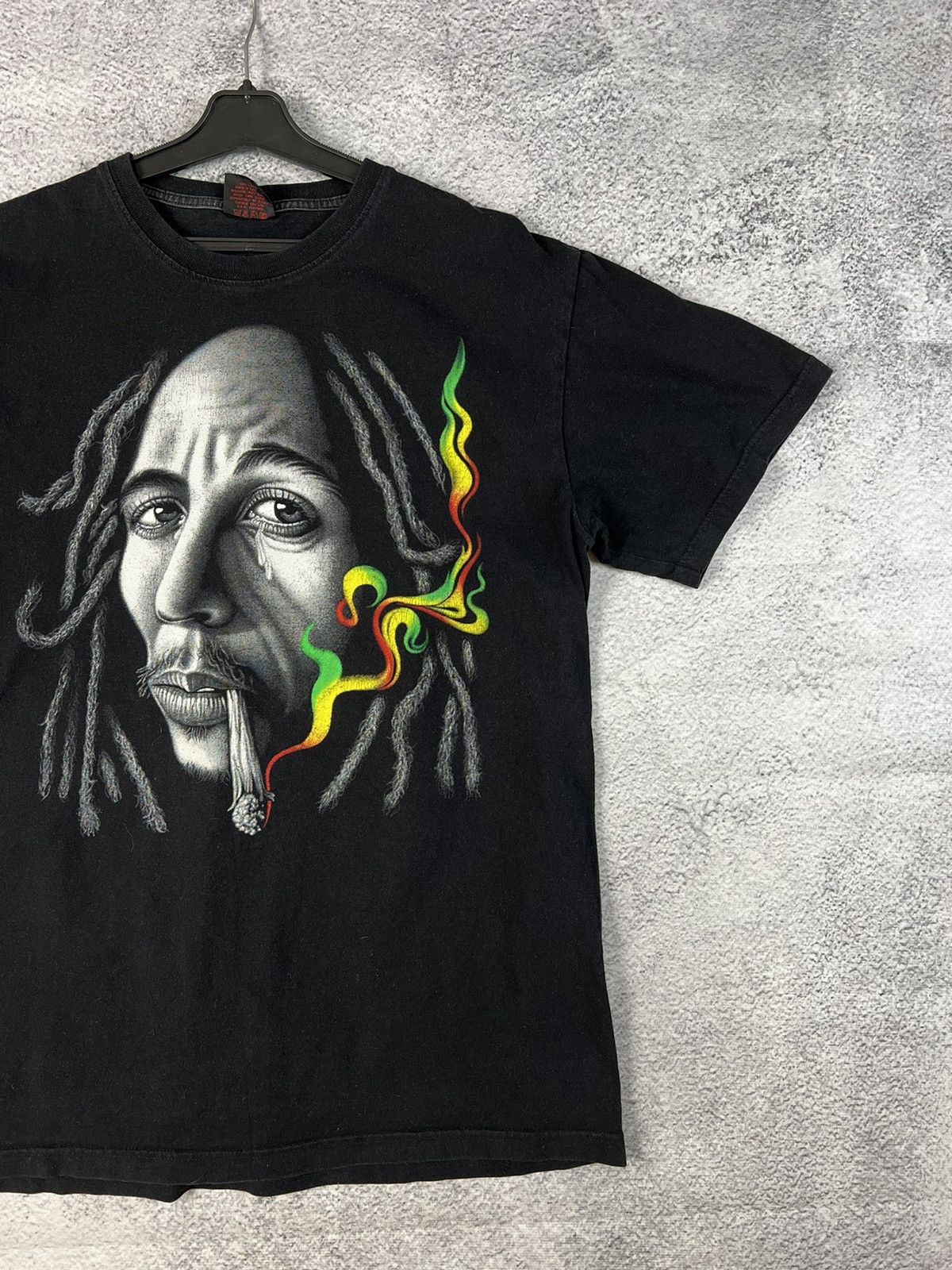 Band Tees × Bob Marley × Vintage Vintage Bob Marley overprinted merchandise T-shirt Size US XL / EU 56 / 4 - 3 Thumbnail