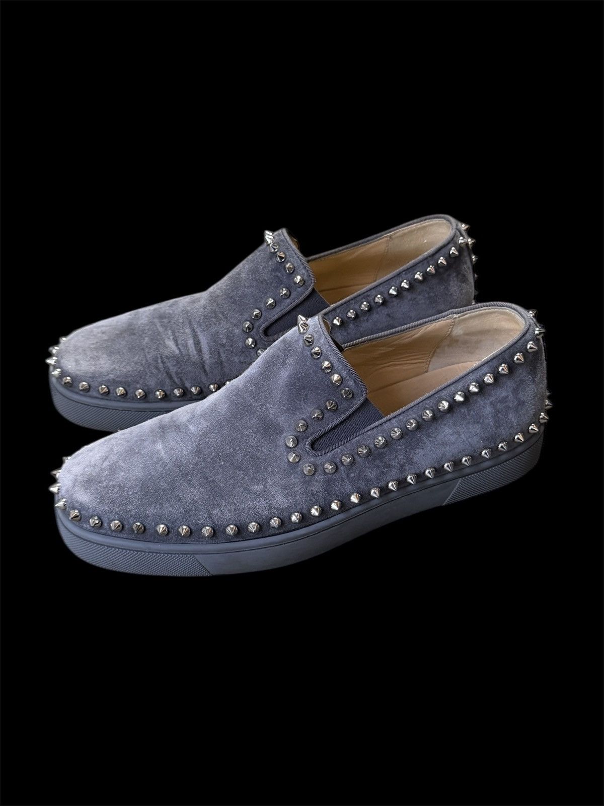 Christian Louboutin Christian Louboutin spike slip on red bottom sneaker size 42 Size US 9 / EU 42 - 1 Thumbnail