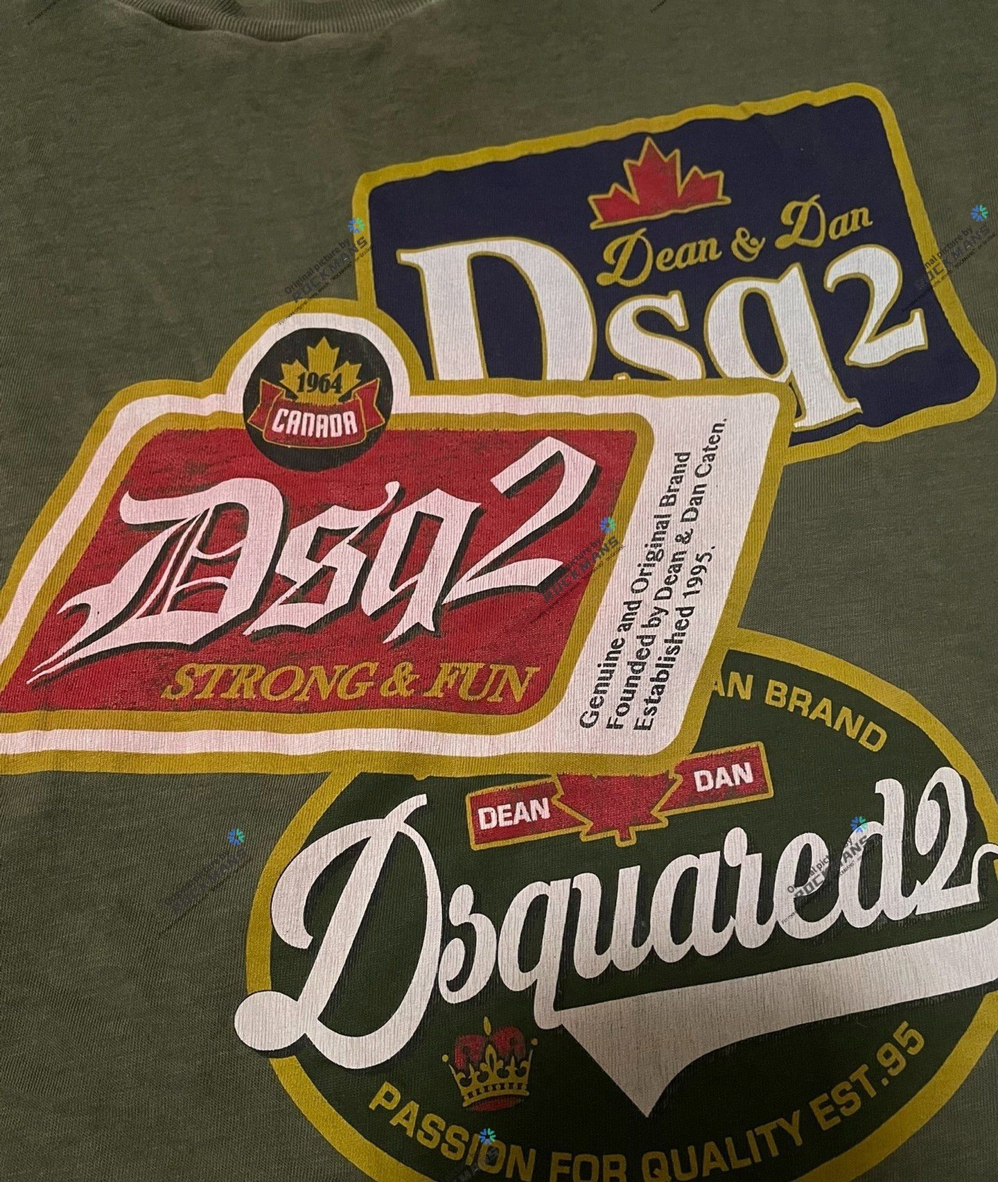 Dsquared2 Dsquared2 men's green washed T-shirt size M Size US M / EU 48-50 / 2 - 5 Thumbnail