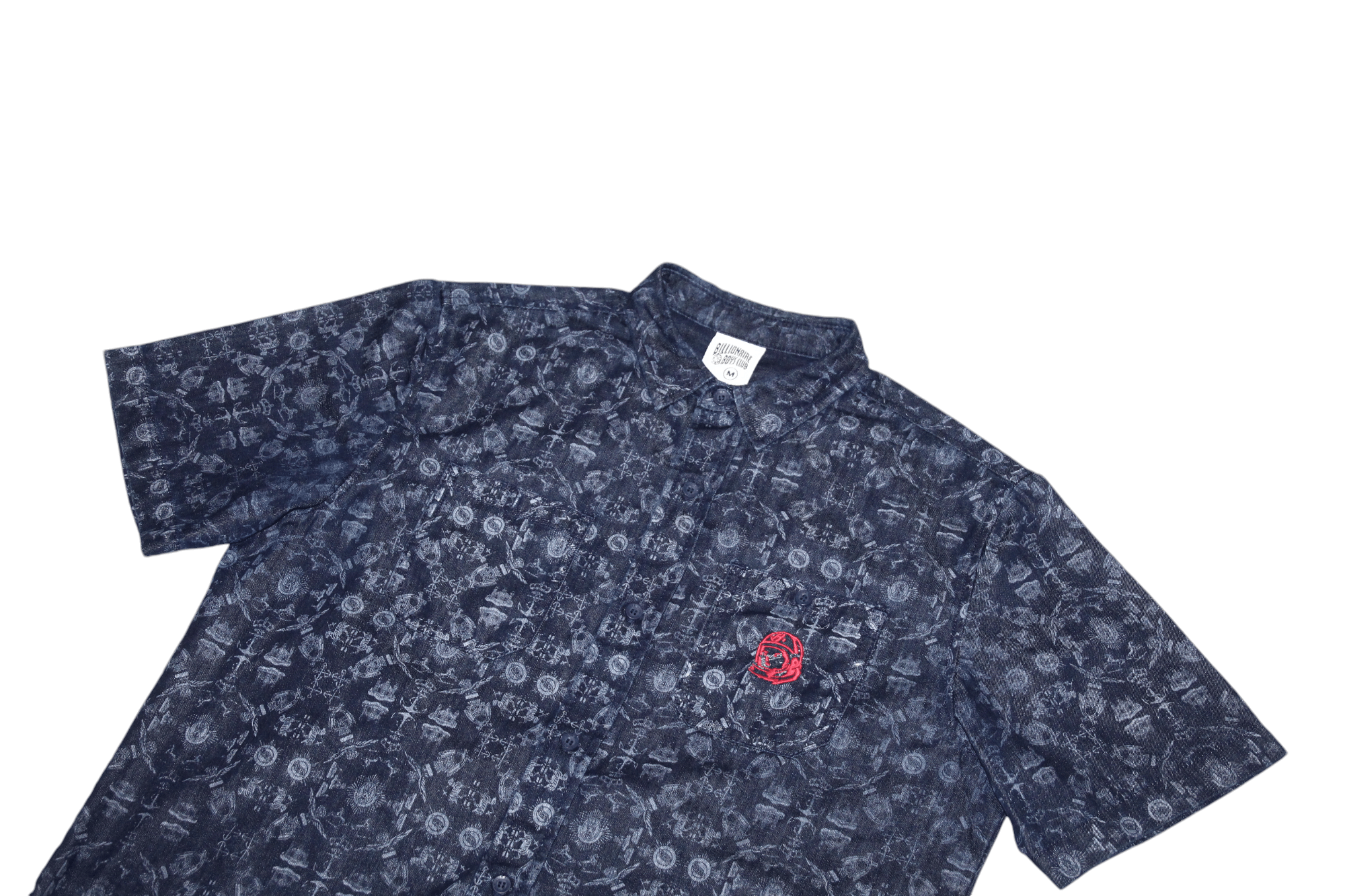 Billionaire Boys Club Billionaire Boys Club monogram raw denim s/s baggy shirt Size US M / EU 48-50 / 2 - 2 Thumbnail