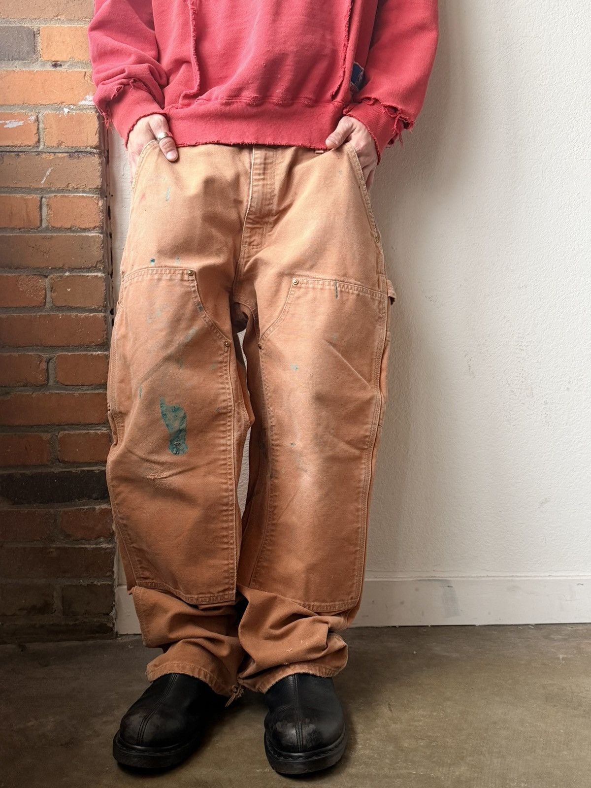 Carhartt Carhartt Thrashed And Distressed Double Knees Size US 33 - 1 Thumbnail