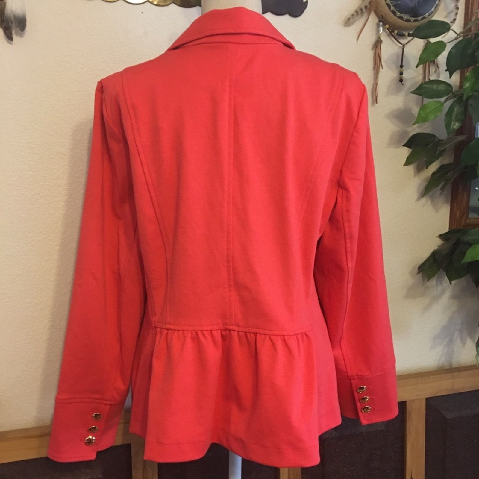Other Linea by Louis Dell’Olio coral pink jacket Size XL / US 12-14 / IT 48-50 - 6 Thumbnail