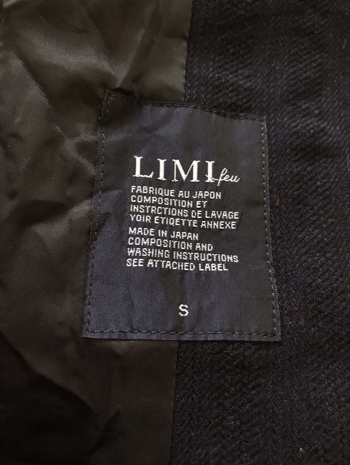 Yohji Yamamoto Limi Feu Button Up Blazer Jacket Size 36S - 3 Thumbnail