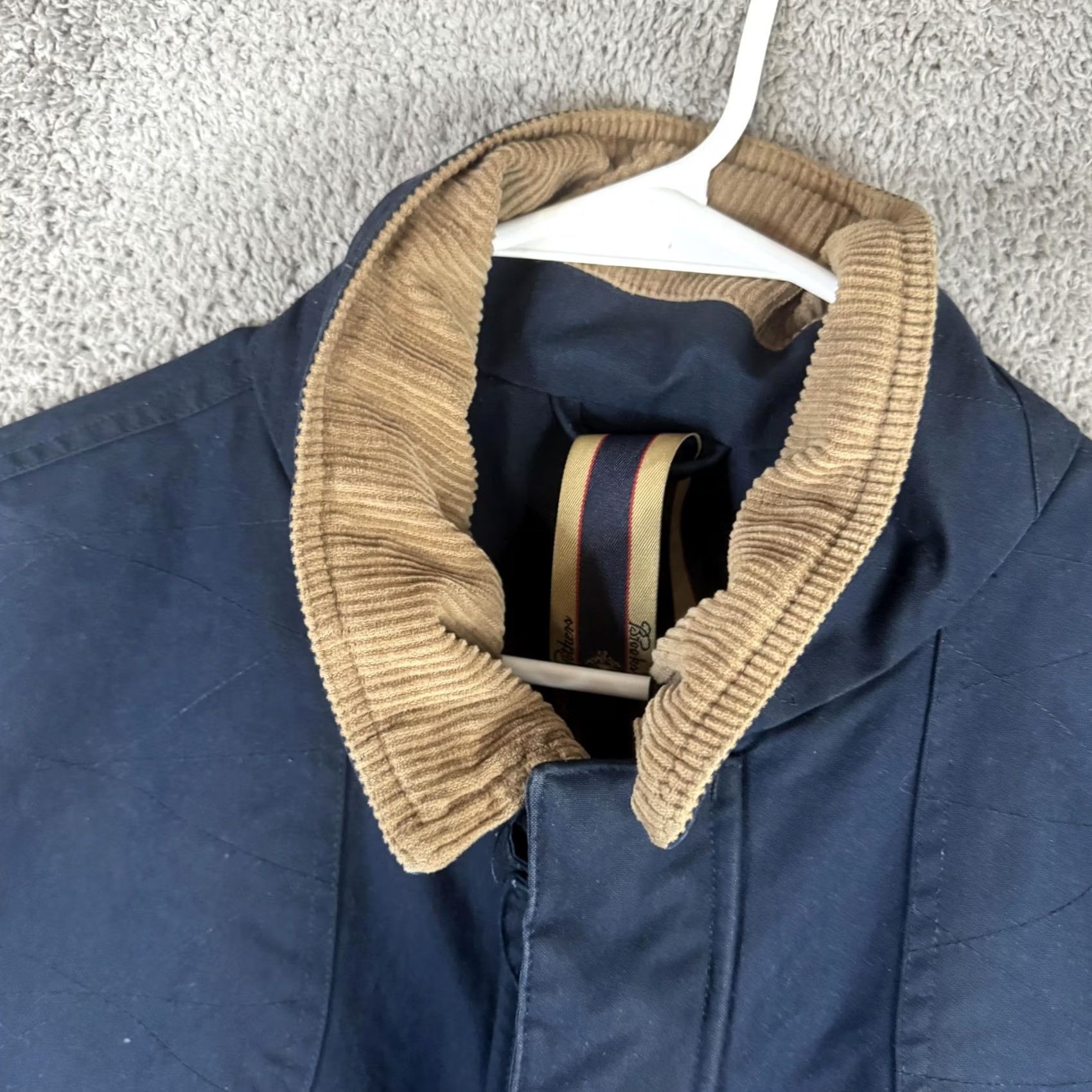 Brooks Brothers Brooks Brothers Coat Mens 2XL Blue Beretta Canvas Field Parka Full Zip Lined Size US XXL / EU 58 / 5 - 6 Thumbnail