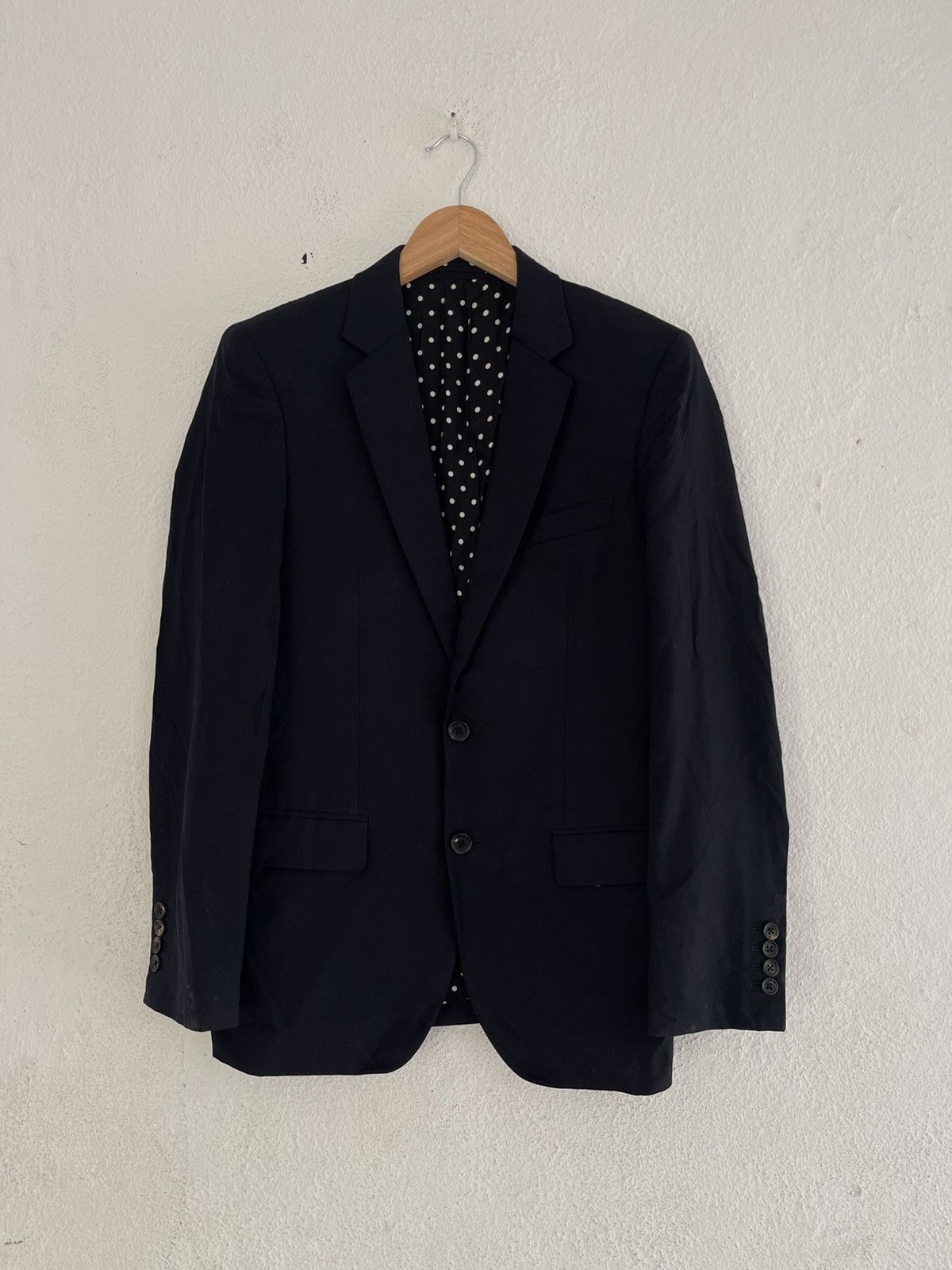 Loro Piana × Wacko Maria Guilty Parties Loro Piana Polkadot Super 130s Wool Blazer Size 38L - 1 Thumbnail