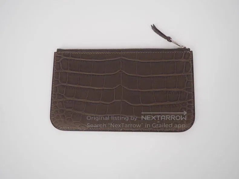 Hermes Hermes Brown Crocodile Leather Change Purse Size ONE SIZE - 2 Thumbnail
