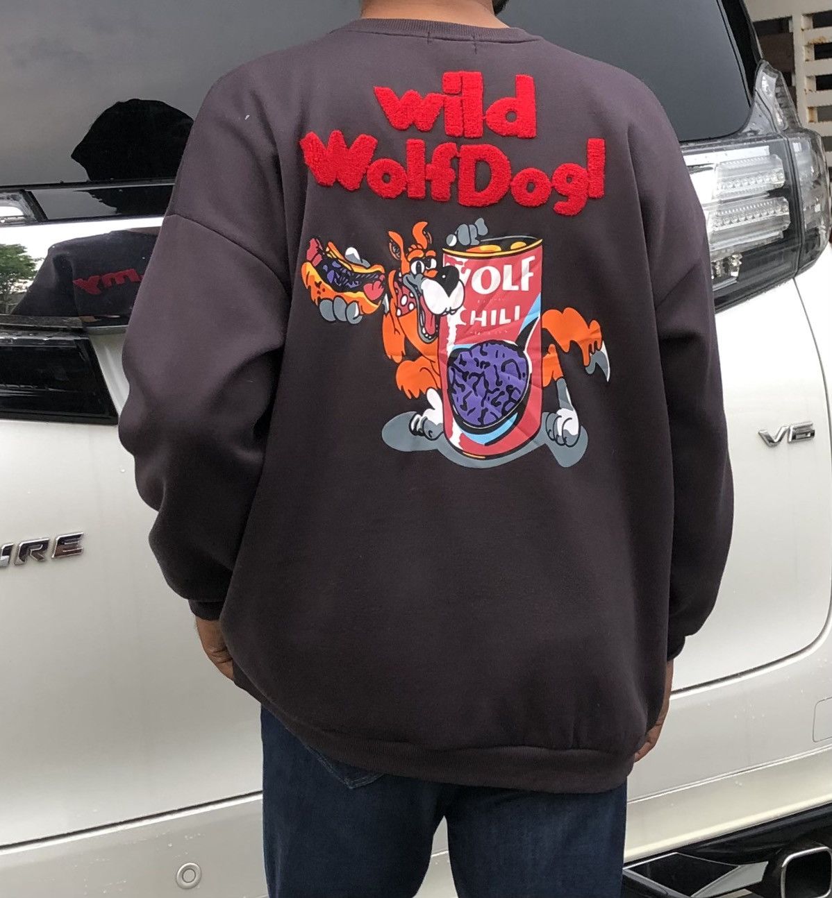 Japanese Brand WolfDog Embroidered Loose Sweatshirt for Men and Women Size US M / EU 48-50 / 2 - 11 Thumbnail