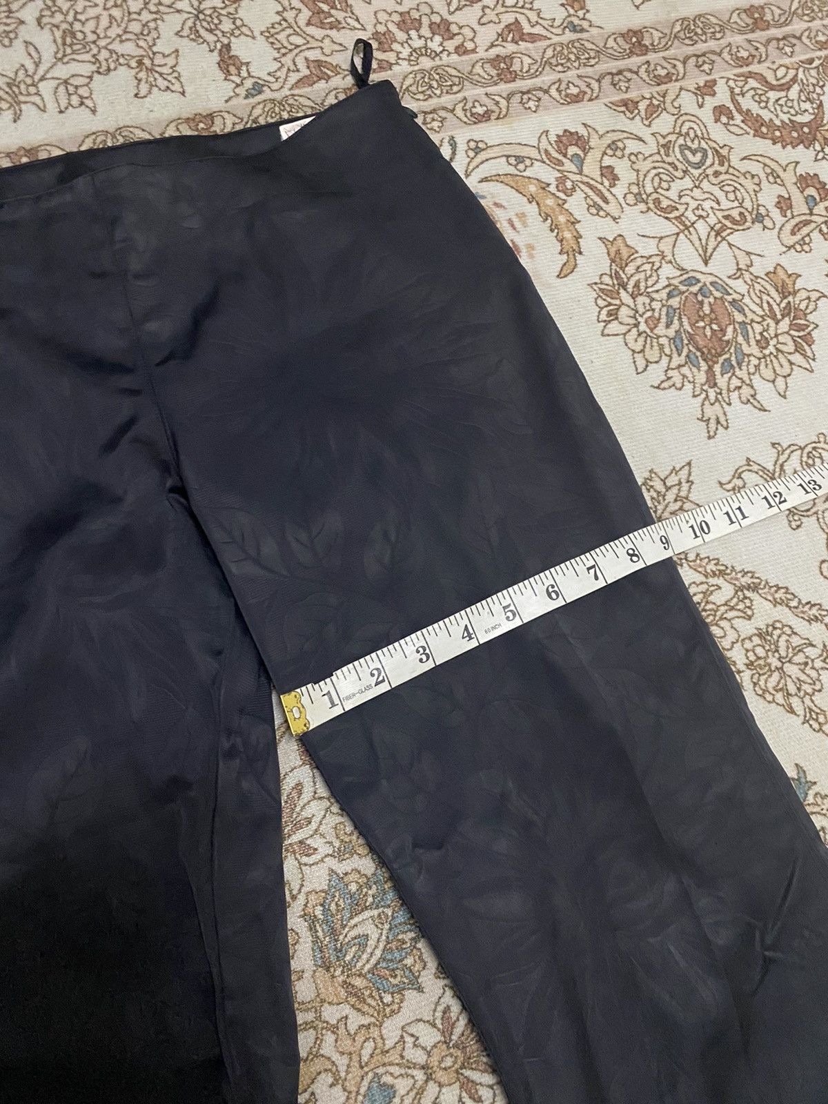 Jean Paul Gaultier Jean Paul Gaultier Femme Waxed Flare Black Flower Motive Size 28" / US 6 / IT 42 - 13 Thumbnail