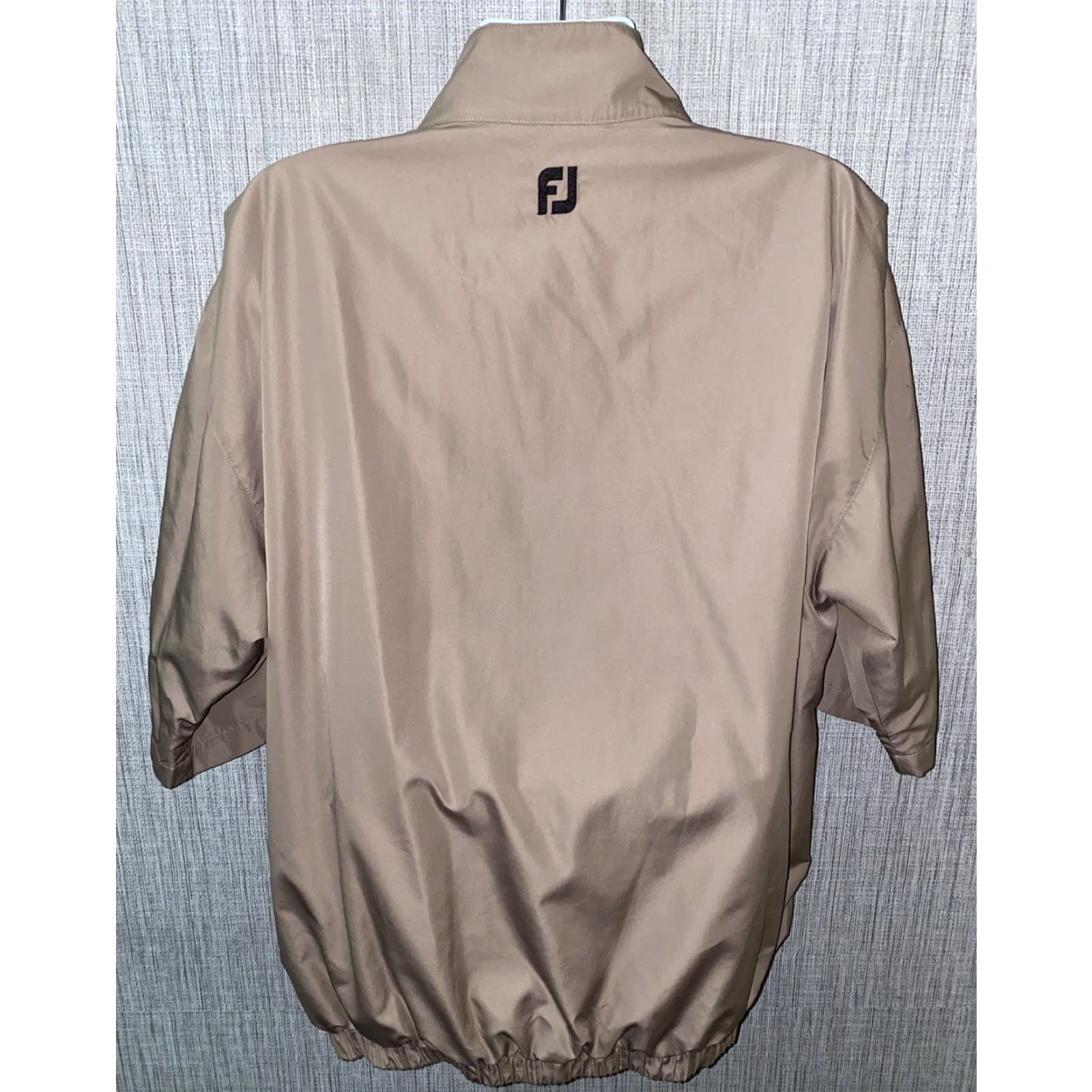 Footjoy FootJoy Jacket 1/2 Zip Golf Mens XL Beige Dryjoys Polyester Regular Size Type Size US XL / EU 56 / 4 - 4 Thumbnail