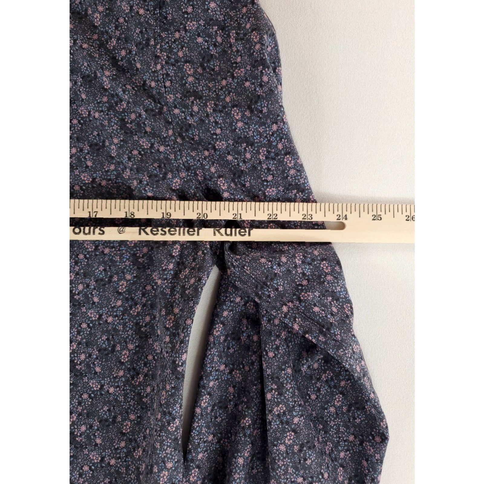Vintage 7 Diamonds Button-Down Long Sleeve Shirt Mens M Blue Flowers 4 Way Stretch Shirt Size US M / EU 48-50 / 2 - 2 Thumbnail