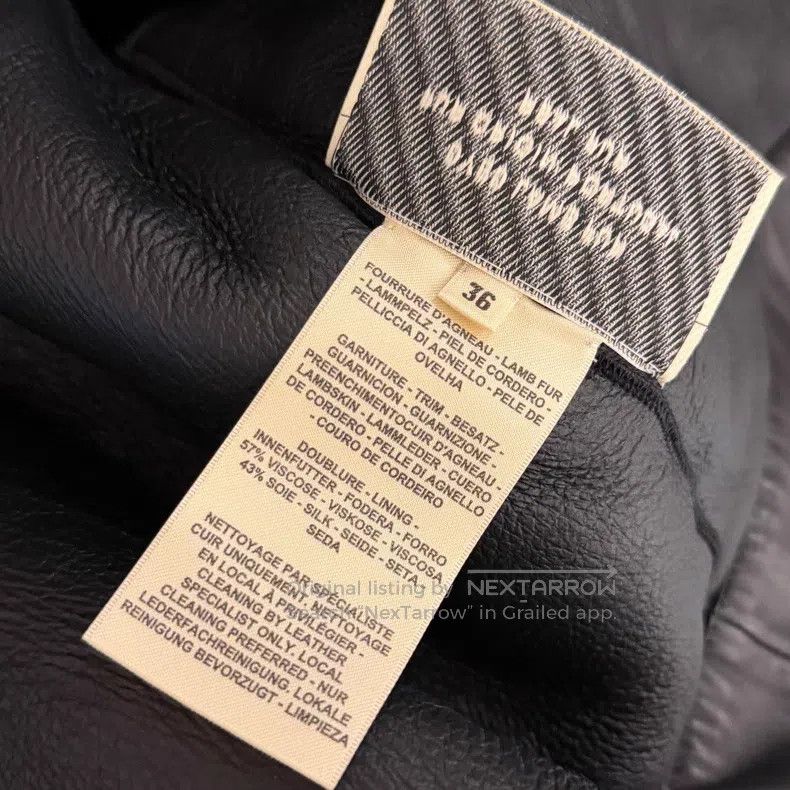 Hermes Hermes 2024 Autumn/Winter women's fur leather, black studd Size XS / US 0-2 / IT 36-38 - 7 Thumbnail