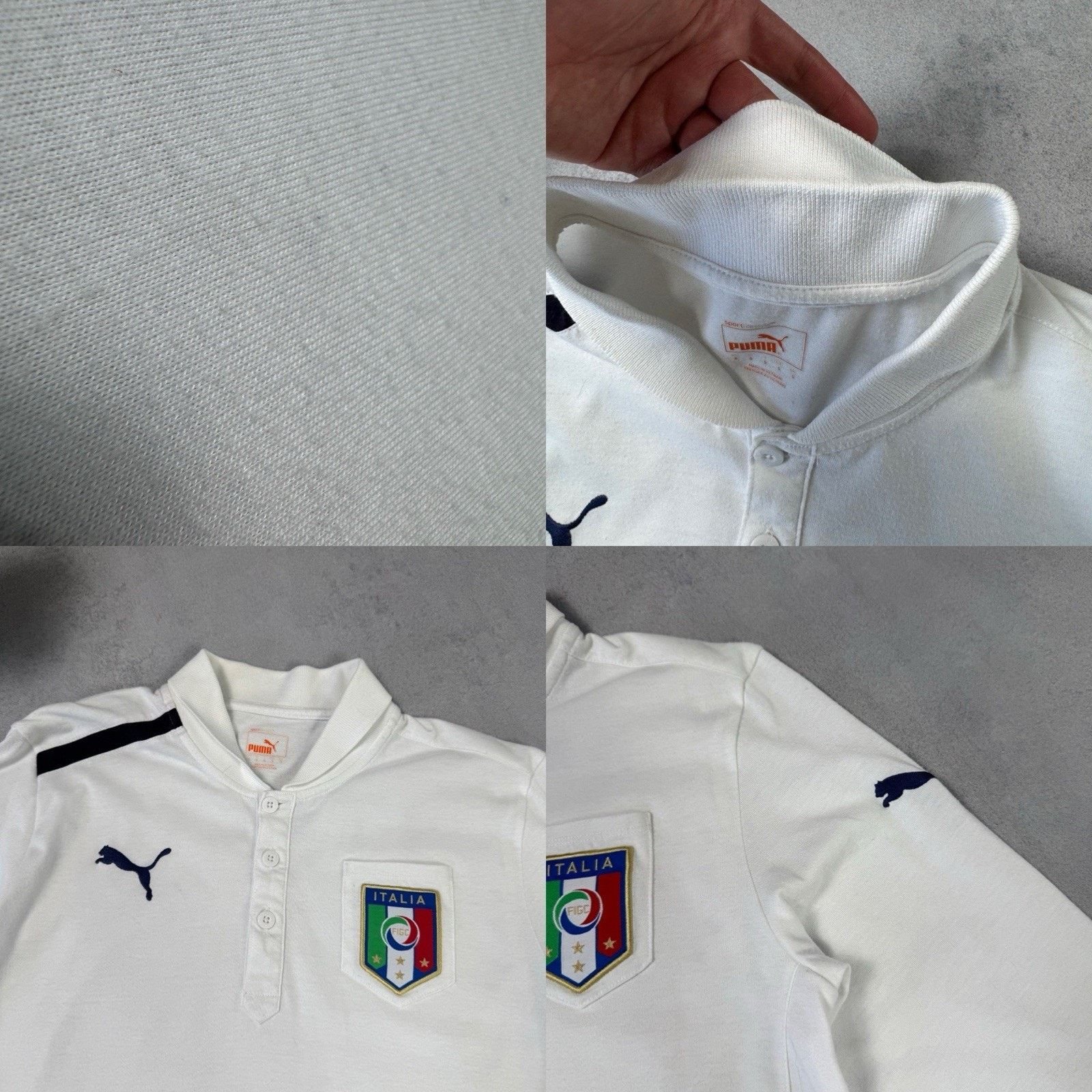 Puma ITALY FOOTBALL TRAINING TOP JERSEY PUMA SIZE S White Size US S / EU 44-46 / 1 - 21 Thumbnail
