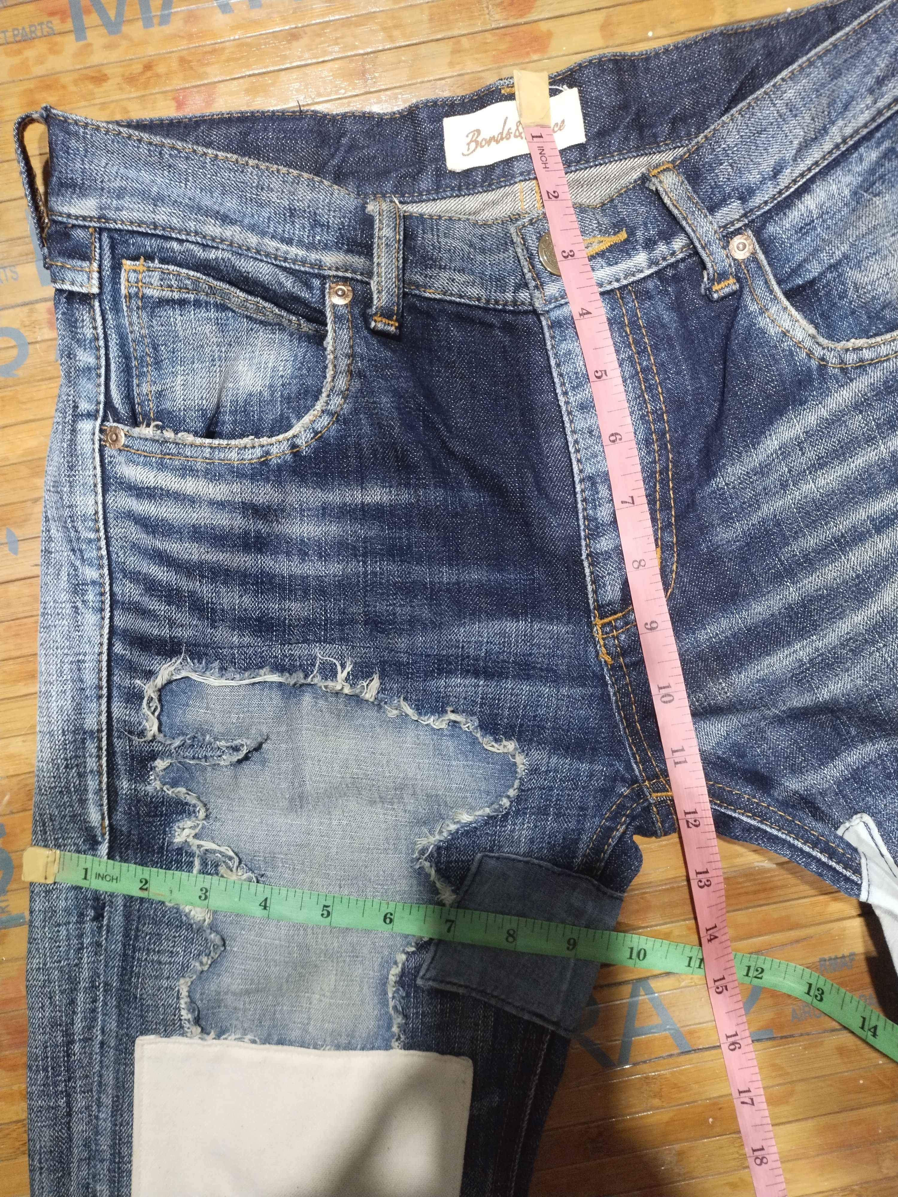 Japanese Brand × Vintage Jeans Bonds And Pesce /American Vintage Since 1922 Size US 30 / EU 46 - 3 Thumbnail