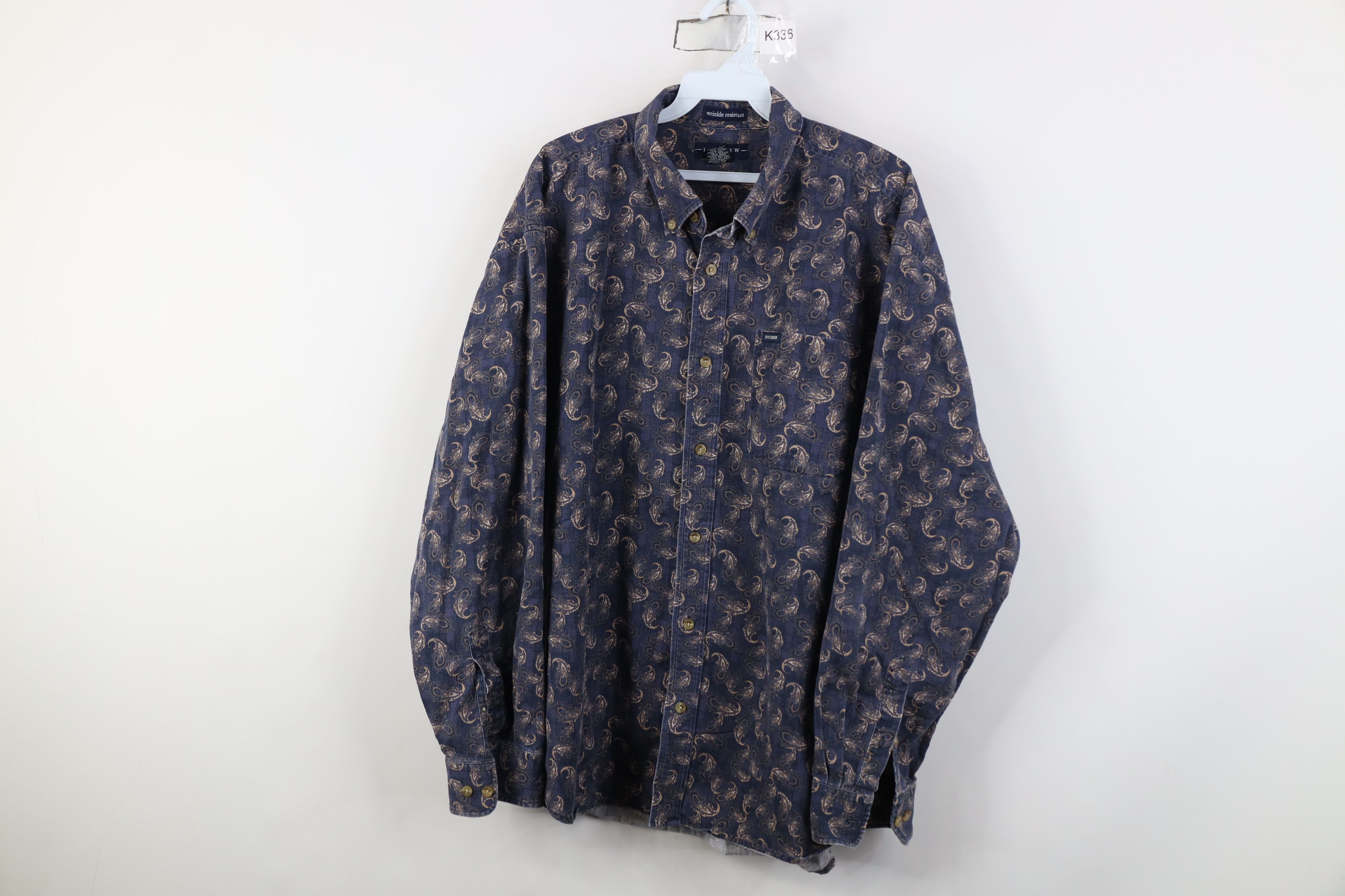 Vintage Vintage 90s Streetwear Paisley Collared Button Down Shirt Size US XXL / EU 58 / 5 - 1 Thumbnail