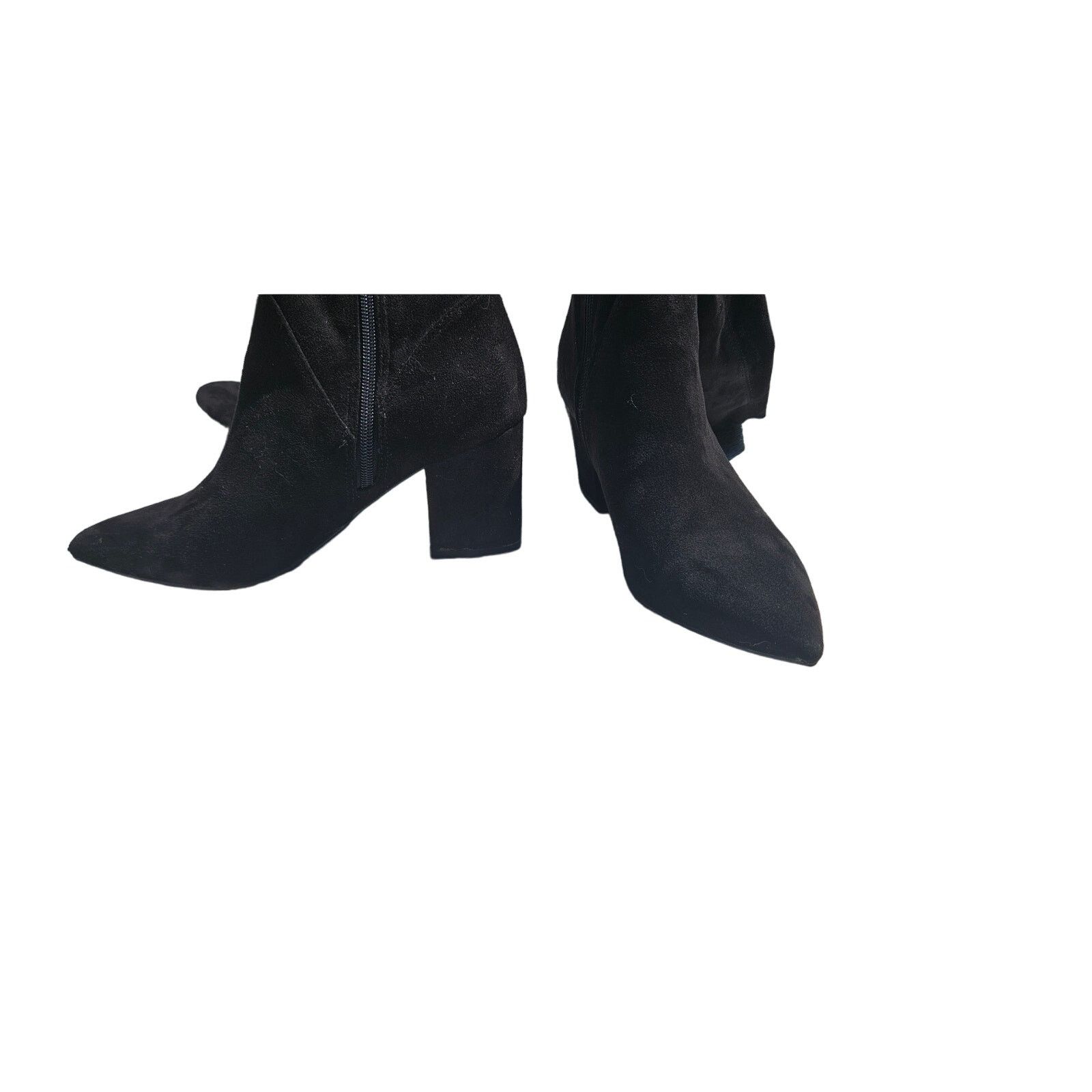 Marc Fisher Thigh High Over the Knee Black Boots with 2.5" Heel Size 8.5 Size US 8.5 / IT 38.5 - 7 Thumbnail