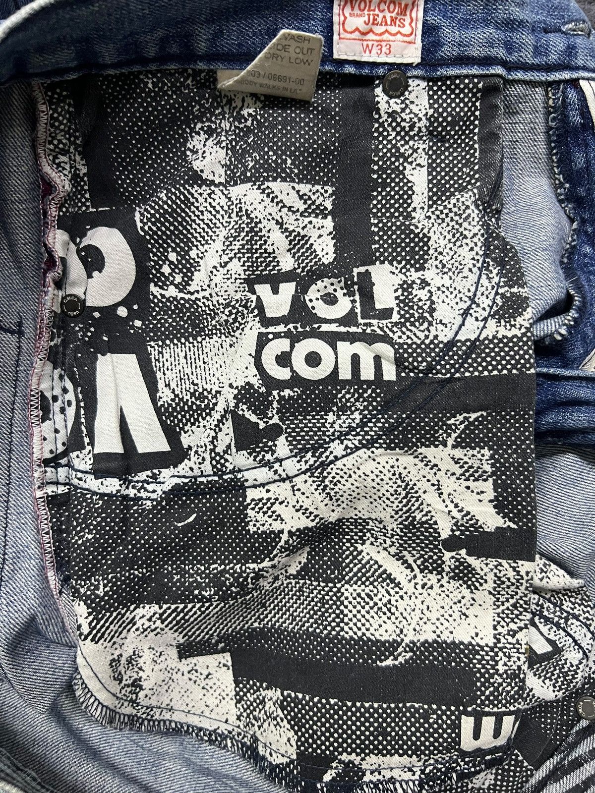 Volcom Baggy Vintage 90s Volcom Stone Limited Edition - Faded Wash Size US 34 / EU 50 - 15 Thumbnail