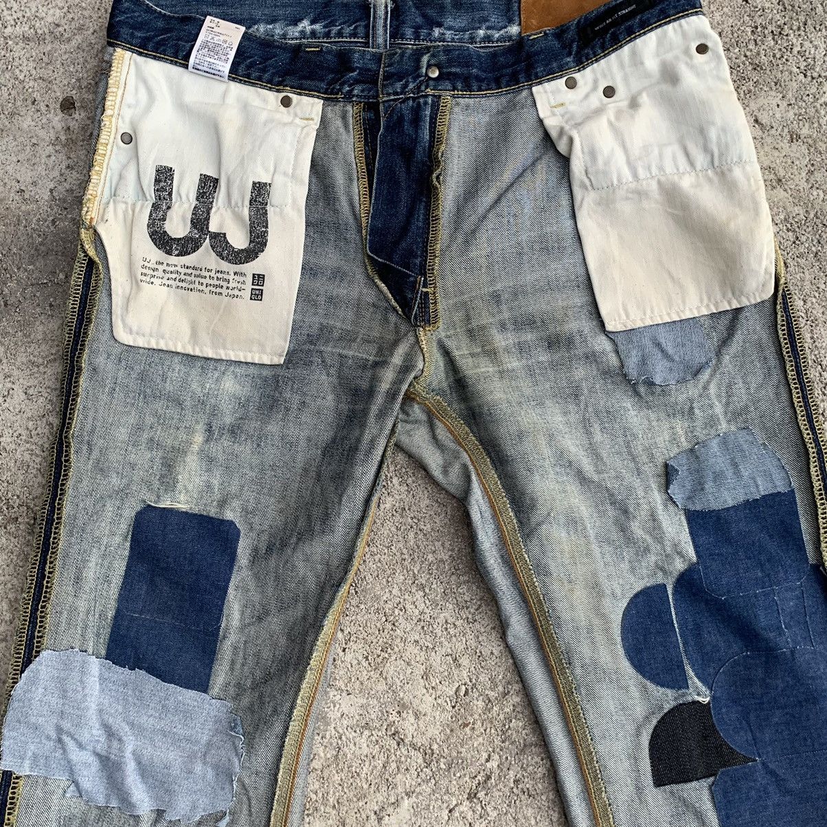 Undercover × Uniqlo Vintage Y2K Uniqlo Japanese Paint Distressed Denim Jeans W35 Size US 35 - 18 Thumbnail