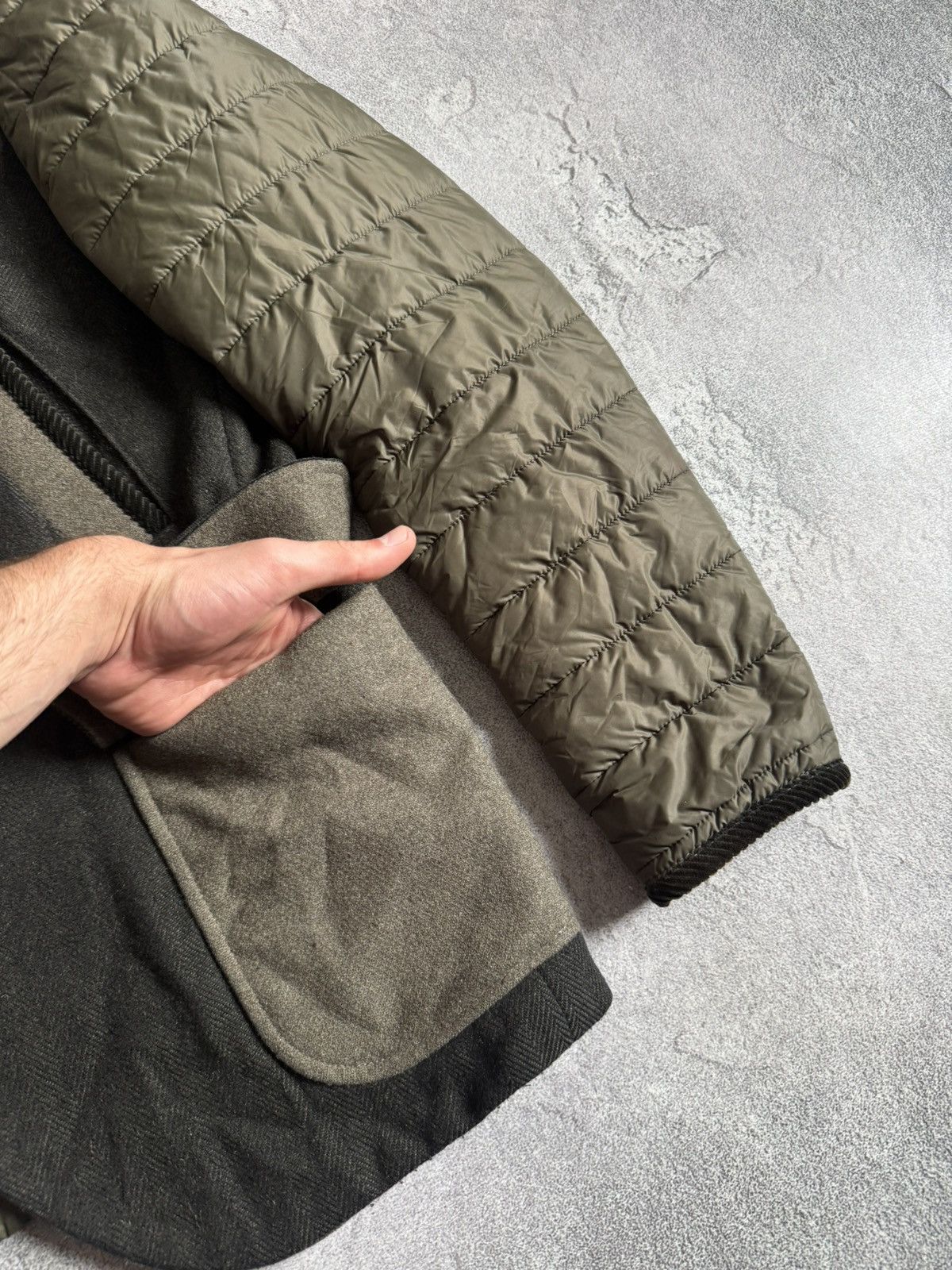 Designer Luis Trenker 52 Stuart Wattiert blazer jacket hybrid quilted Size US L / EU 52-54 / 3 - 11 Thumbnail