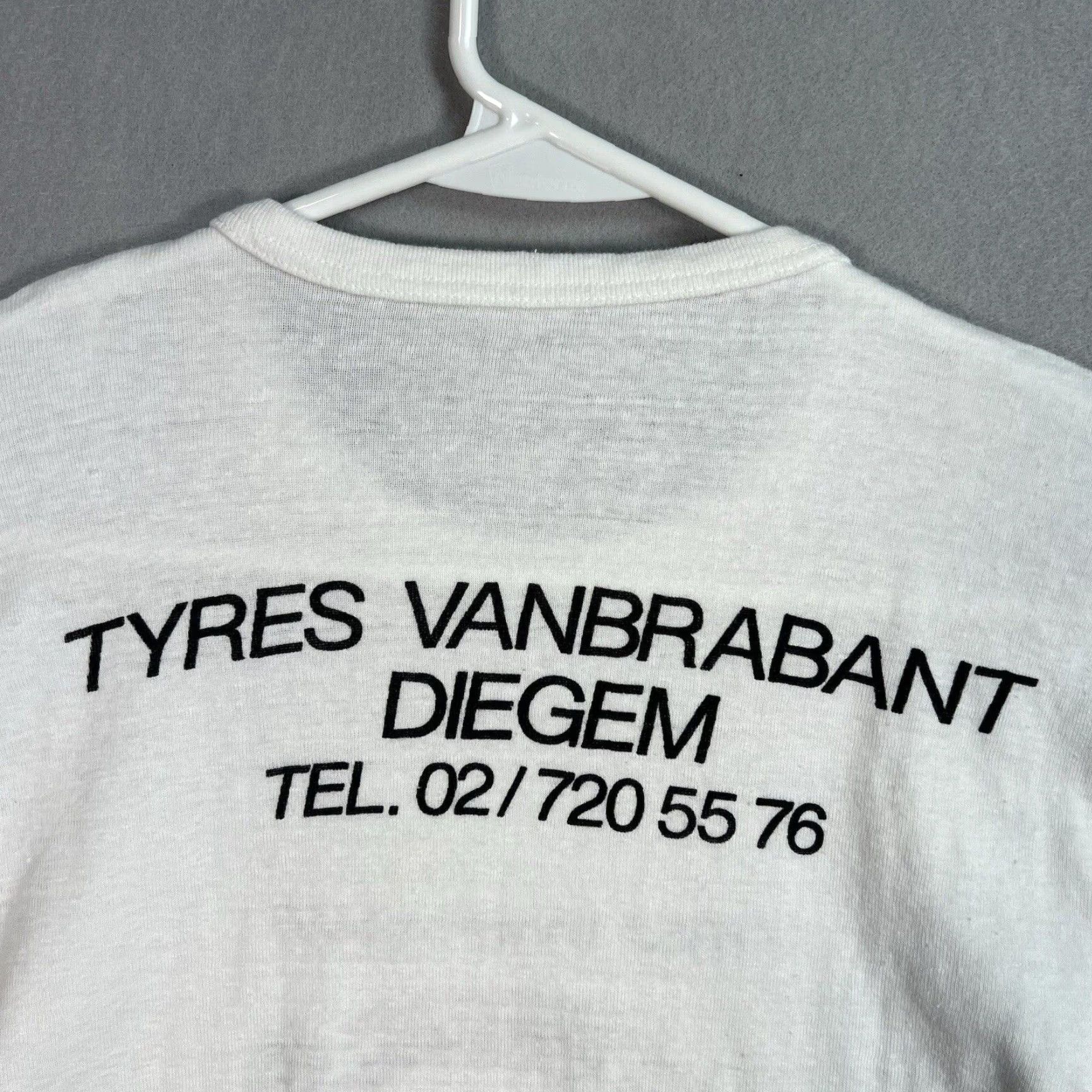 Dunlop VINTAGE 90s Dunlop Racing Porsche 911 BMW Le Mans T Shirt Adult XS White Mens XS Sportswear/Beach Shirt 70s Decade Cotton Size US XS / EU 42 / 0 - 6 Thumbnail