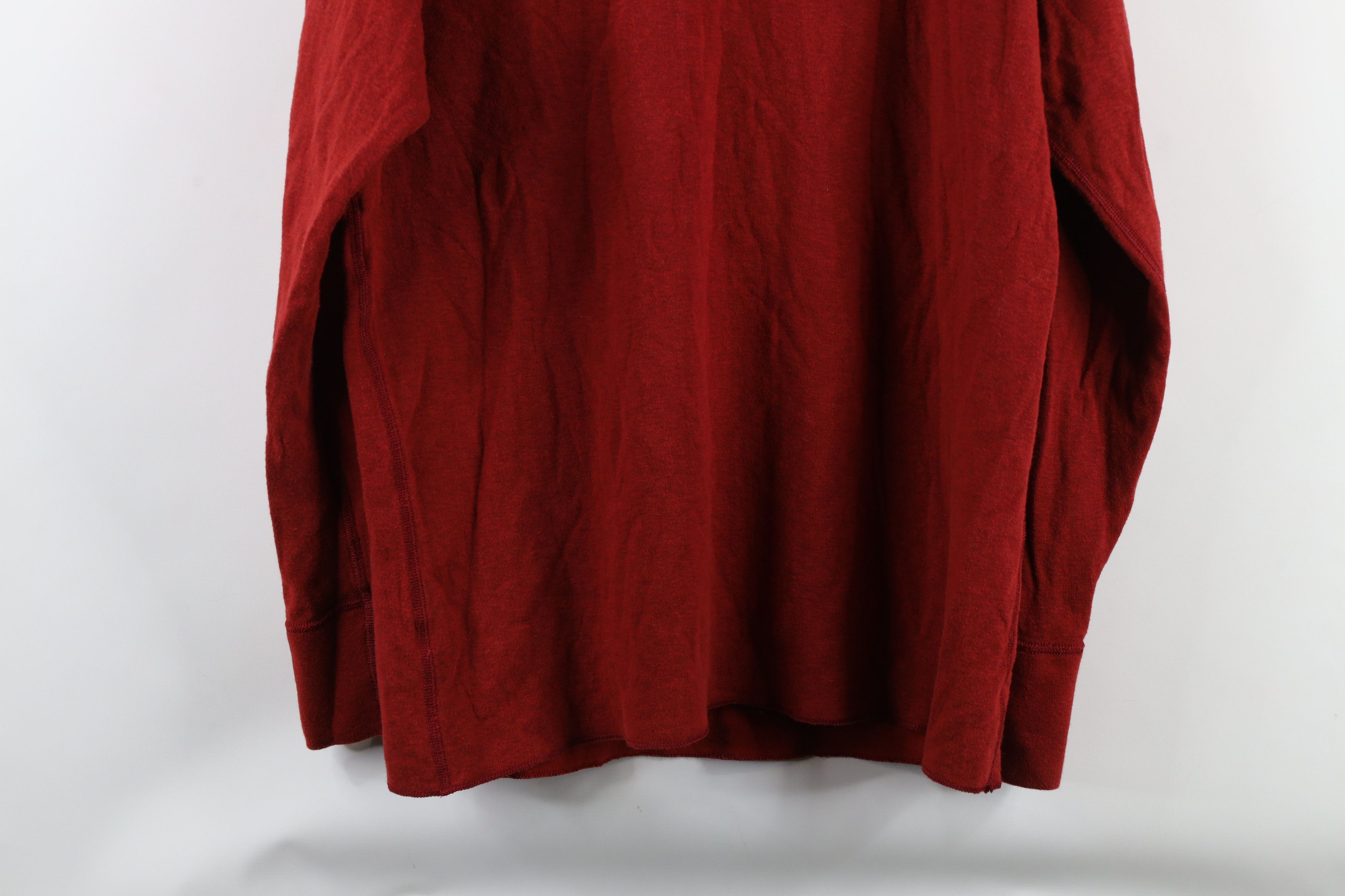 L.L. Bean × Vintage Vintage 90s LL Bean Blend Rivers Driver Henley T-Shirt Red Size US L / EU 52-54 / 3 - 8 Thumbnail