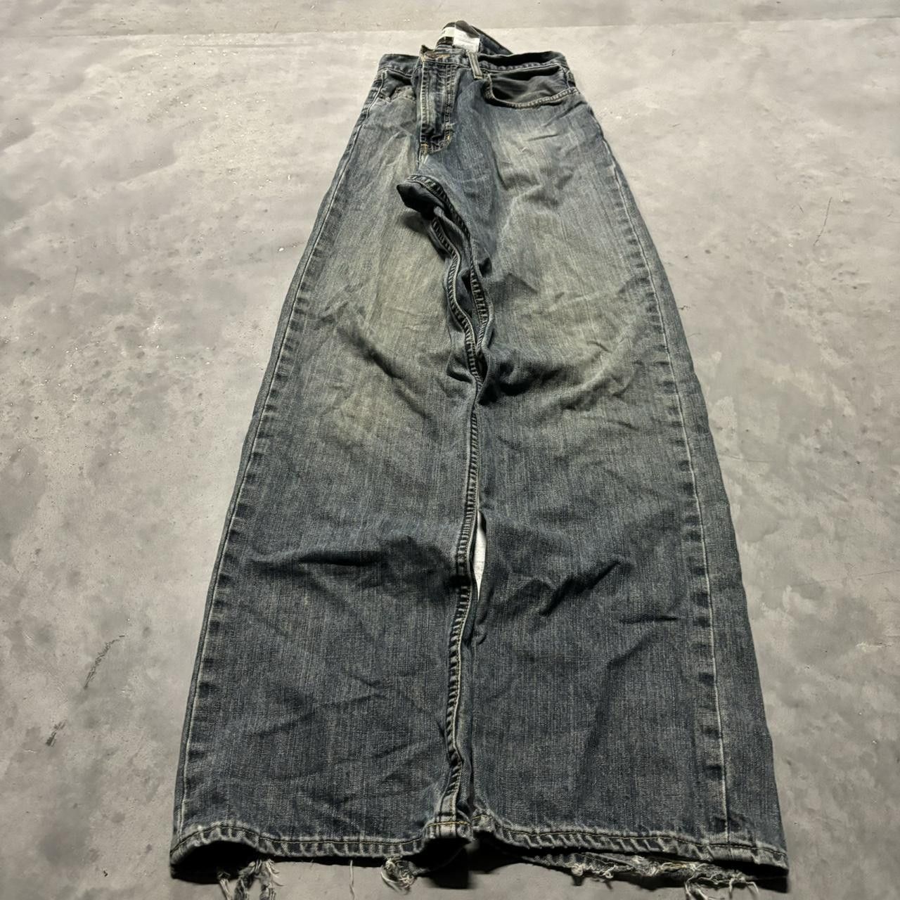 Gap × Vintage Crazy Vintage 90s Grunge Dark Wash Gap Skater Denim Jeans! Size US 34 / EU 50 - 3 Thumbnail