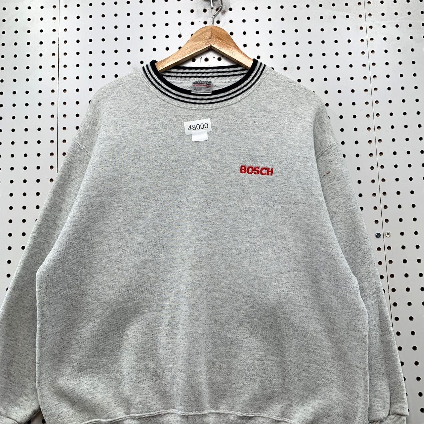 Vintage VINTAGE Bosch Sweatshirt Mens XL Gray Heavyweight Fleece Crewneck USA Shirt Mens XL Gray 90s Heavyweight Size US XL / EU 56 / 4 - 4 Thumbnail