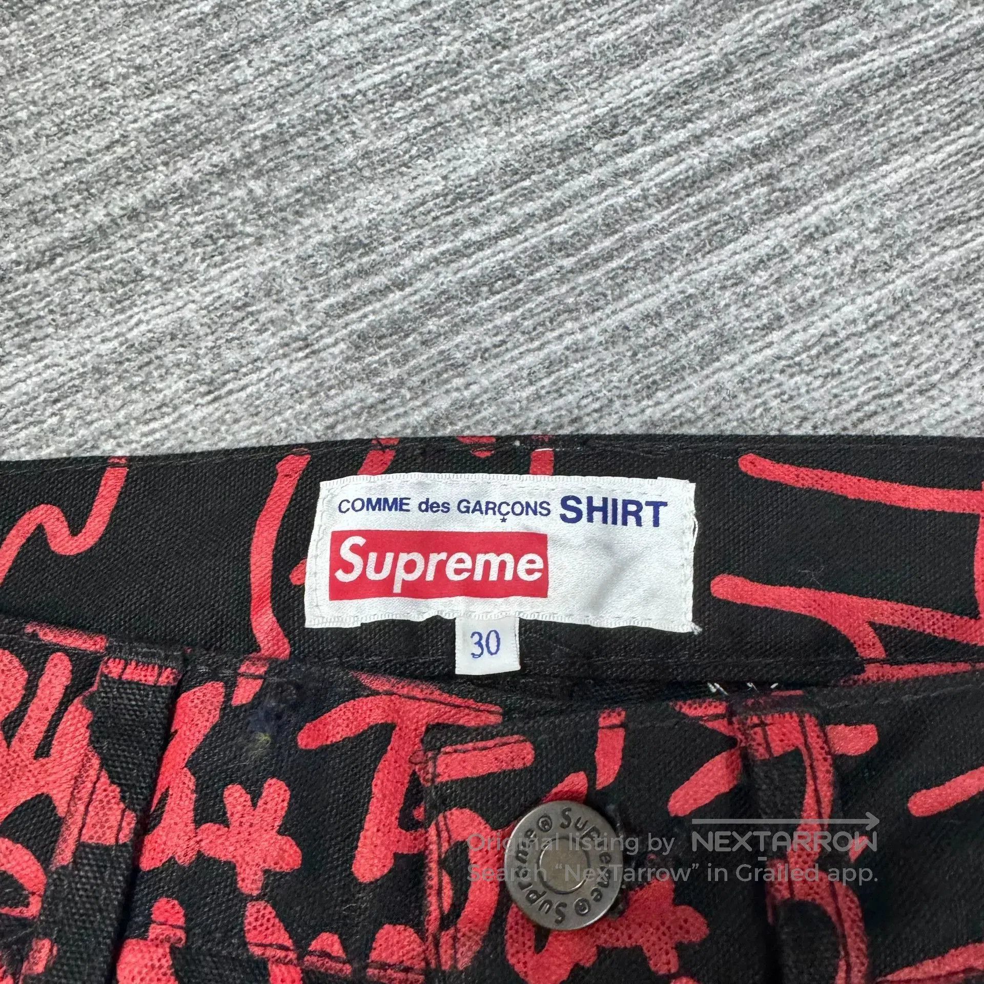 Supreme CDG x Supreme Graffiti Cargo Jeans. Size US 30 / EU 46 - 6 Thumbnail