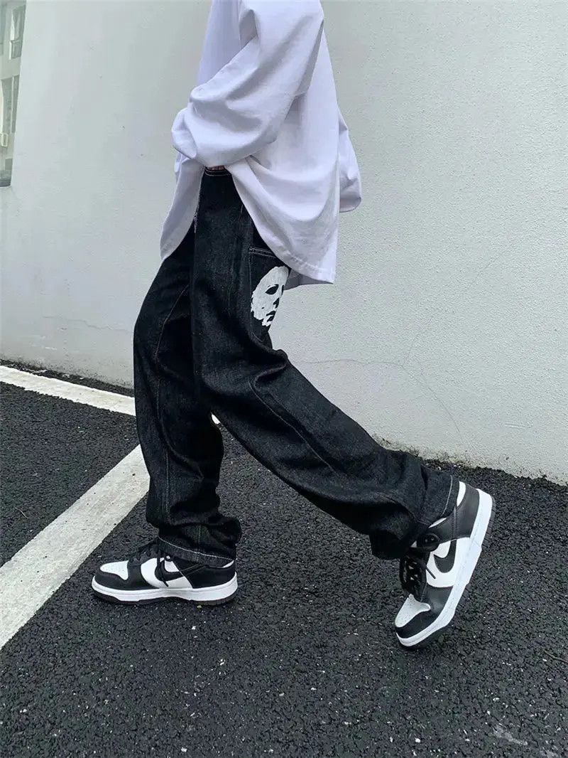 Japanese Brand Streetwear Head Design Baggy Jeans Size US 32 / EU 48 - 5 Thumbnail