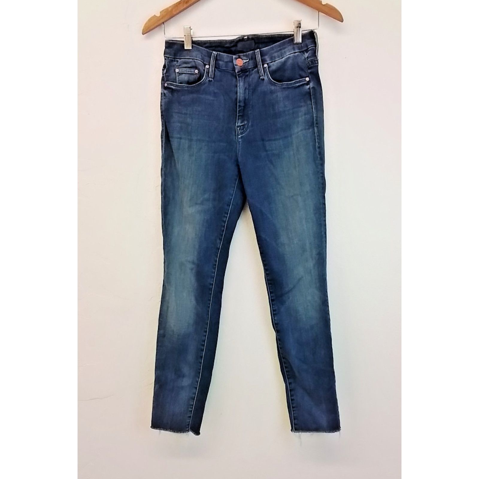 MOTHER Mother Jeans Women's 27" High Waisted Med. Wash Looker Ankle Size 27" / US 4 / IT 40 - 2 Thumbnail