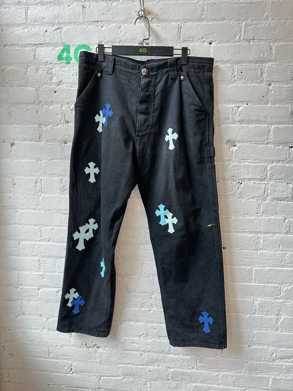 Chrome Hearts CHROME HEARTS CROSS PATCHED CARPENTERS Size US 34 / EU 50 - 1 Thumbnail