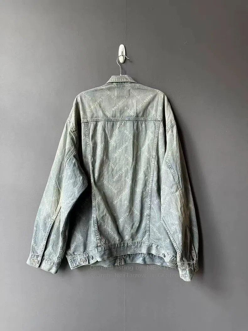 Balenciaga Balenciaga All-Over Print Denim Jacket. Size US L / EU 52-54 / 3 - 2 Thumbnail