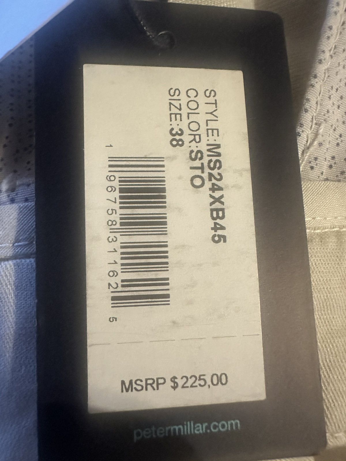 Peter Millar Peter Millar Stone Somerset Flat Front Pants MS24XB45 Cotton Size US 38 / EU 54 - 4 Thumbnail
