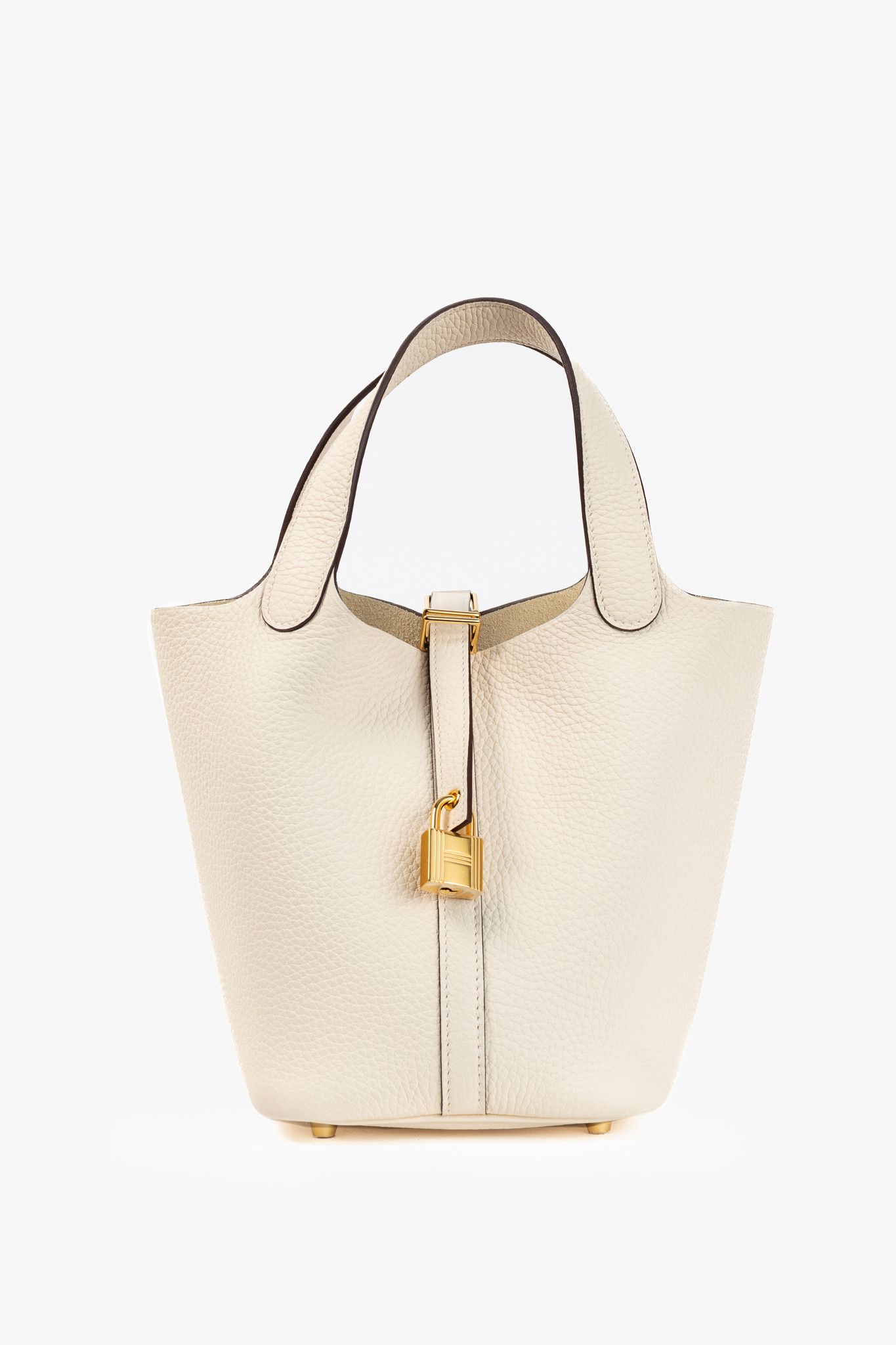 Hermes Hermes Picotin Lock 18 Beton Taurillon Clemence Leather Tote Size ONE SIZE - 1 Thumbnail