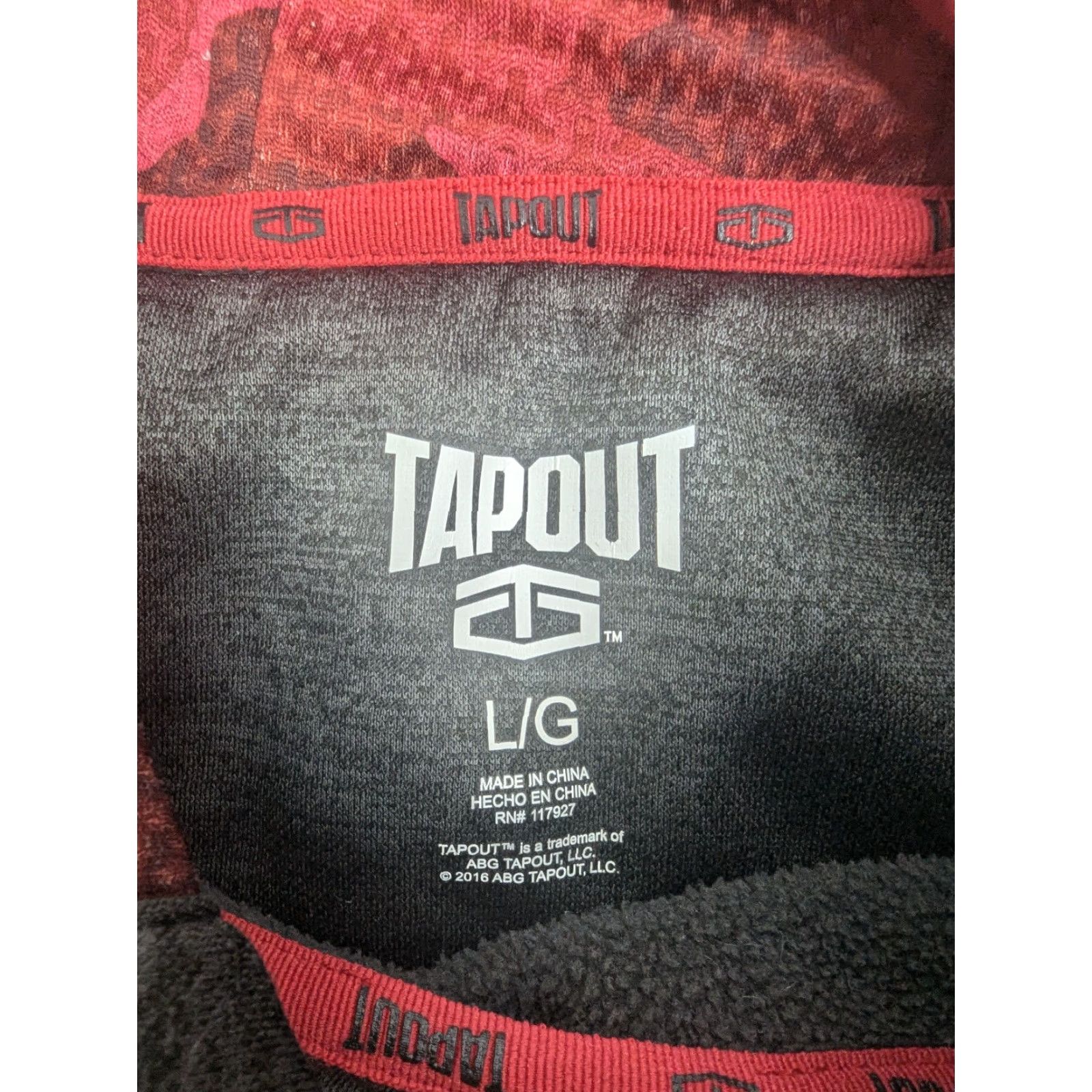 Tapout Tapout Hoodie Mens Large Red Pullover Sweatshirt Graphic Logo MMA Activewear Size US L / EU 52-54 / 3 - 7 Thumbnail