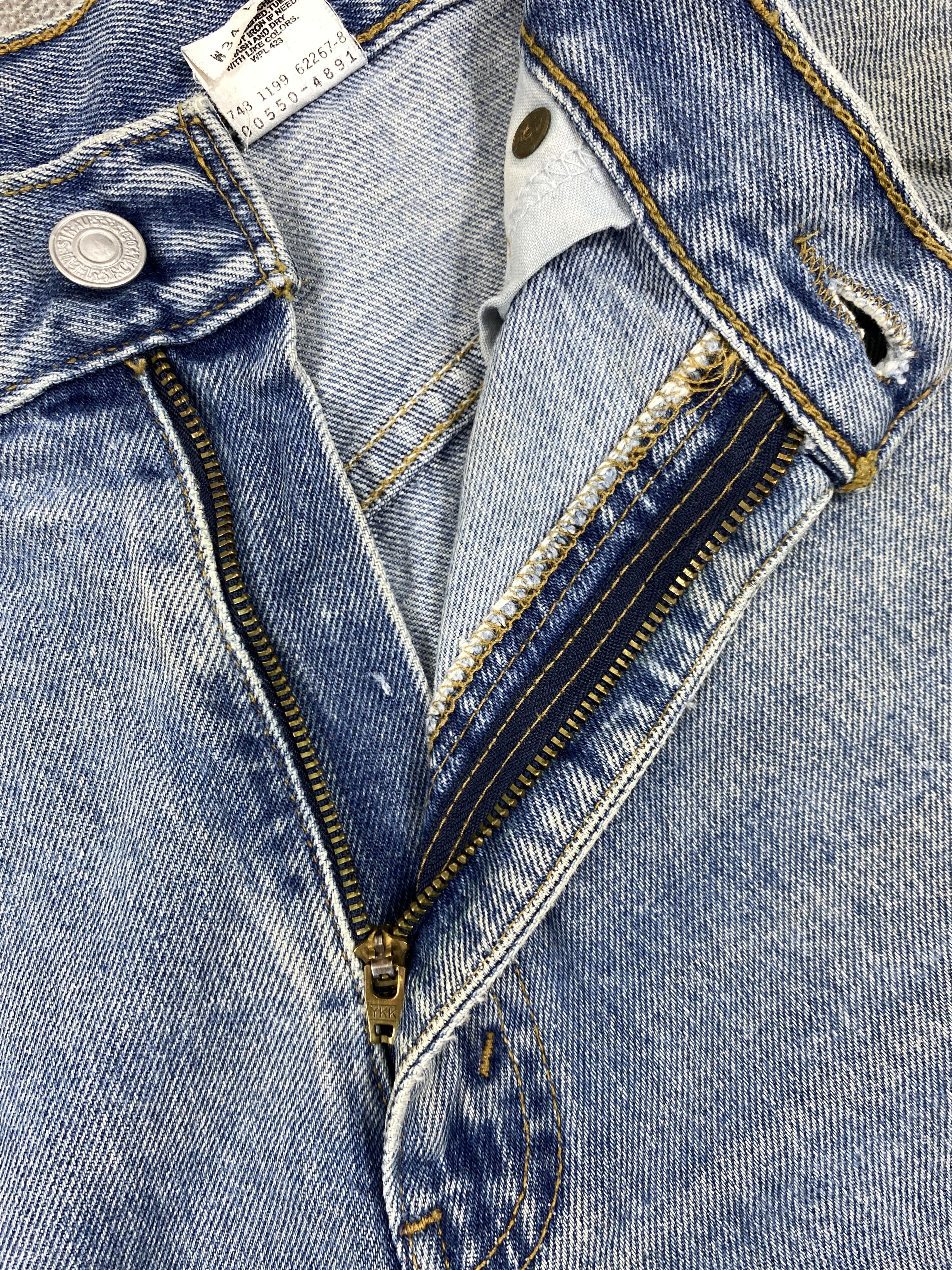 Levi's Dirty Blue Vintage Levi's 550 Relaxed Fit Denim 33x30 -JN636 Size US 33 - 6 Thumbnail