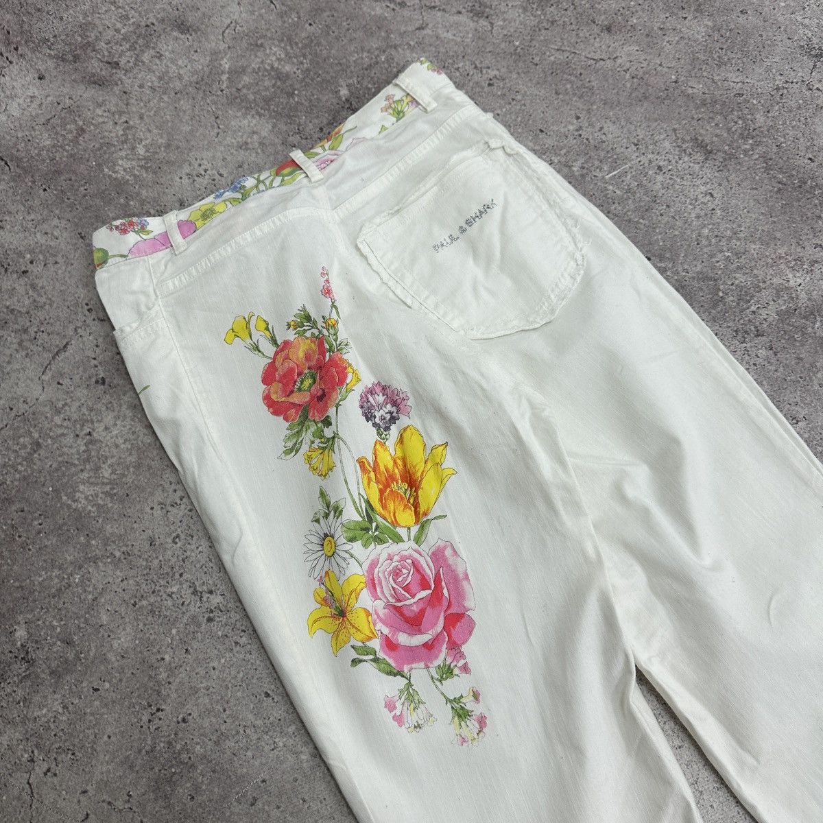 Paul & Shark Vintage 00s Paul & Shark Yachting Floral print jeans y2k og Size 30" / US 8 / IT 44 - 4 Thumbnail
