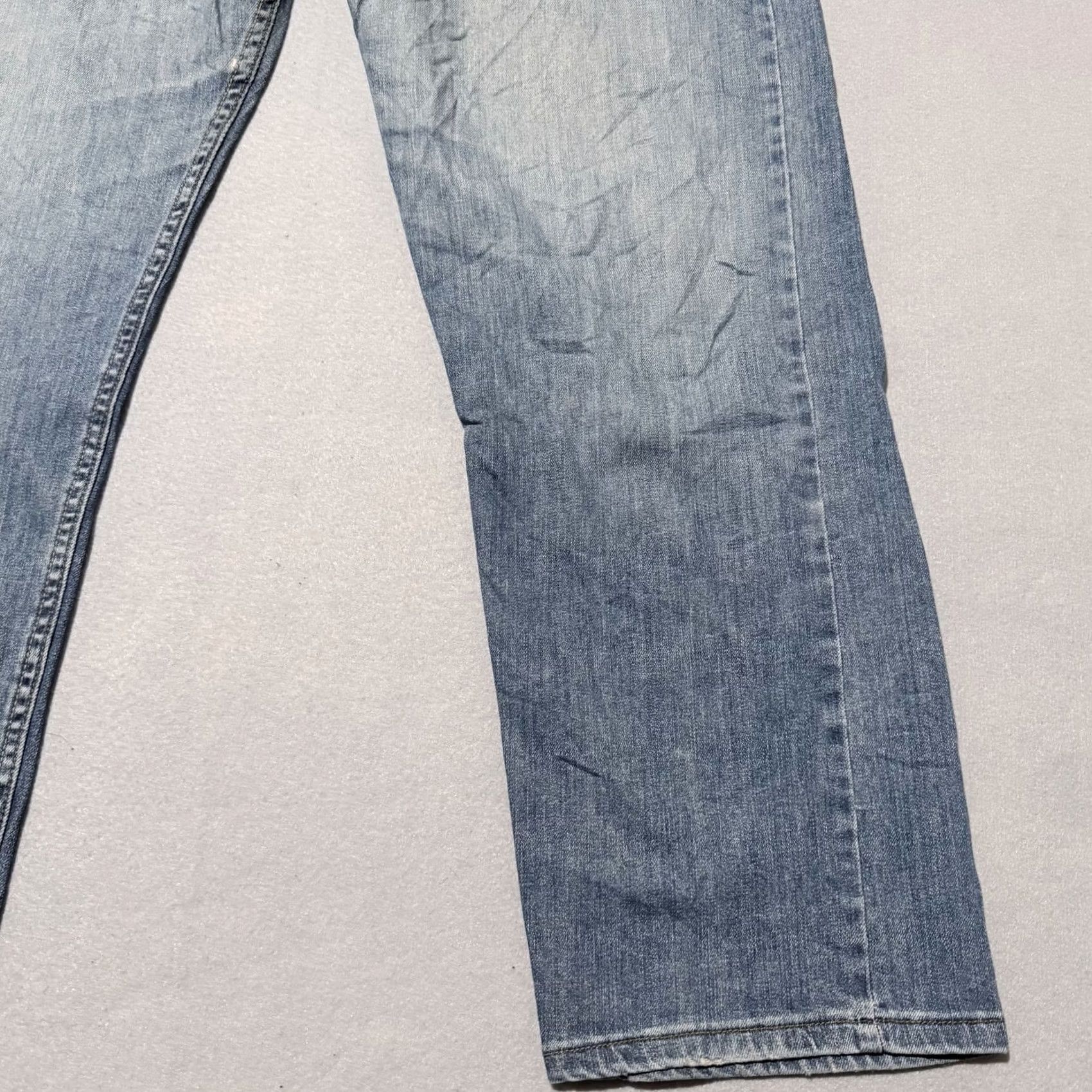 Lee Lee Jeans Men Blue Denim Stretch Mid Rise Classic Straight Zip Fly 38x30 Size US 38 / EU 54 - 5 Thumbnail