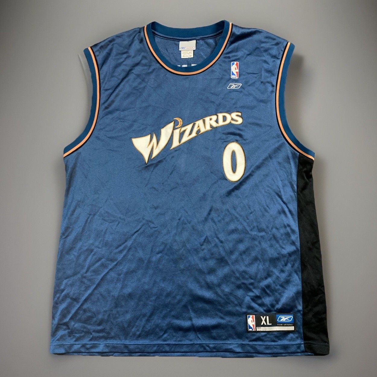 Reebok NBA Washington Wizards #0 Reebok Jersey Blue Mens Size XL Size US XL / EU 56 / 4 - 1 Thumbnail