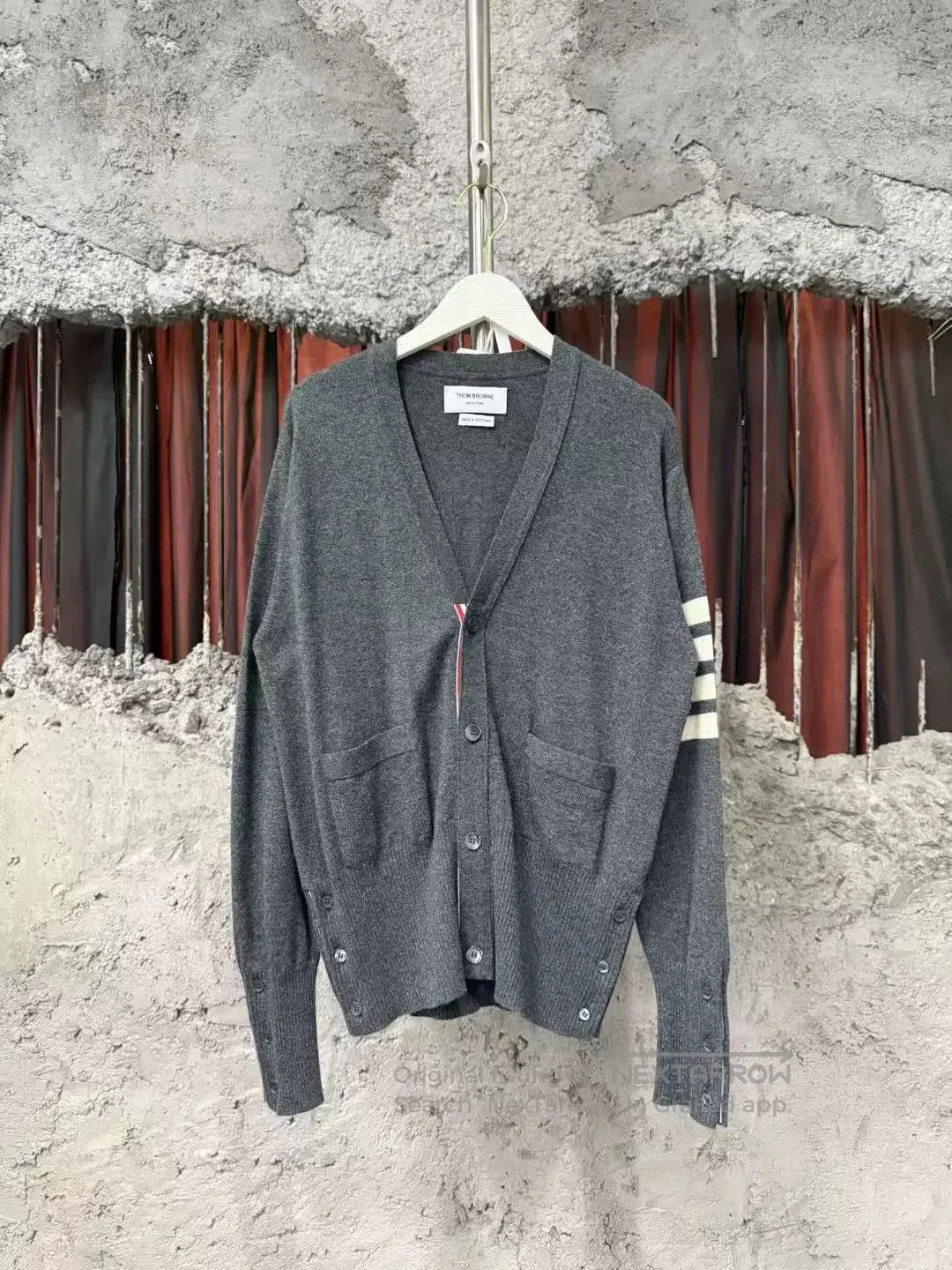 Thom Browne thom browne gray wool cardigan. Size US L / EU 52-54 / 3 - 1 Thumbnail