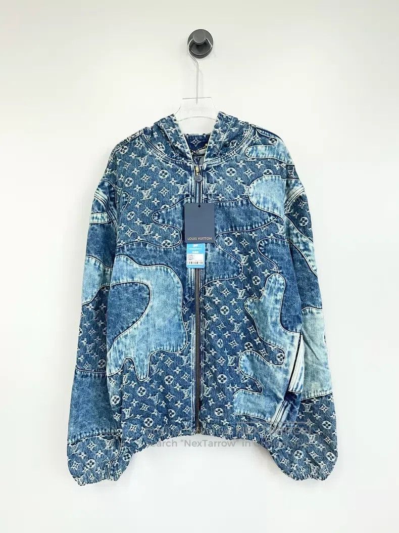Louis Vuitton Louis Vuitton Blue Patchwork Full Print Structural Paneled Size US M / EU 48-50 / 2 - 1 Thumbnail
