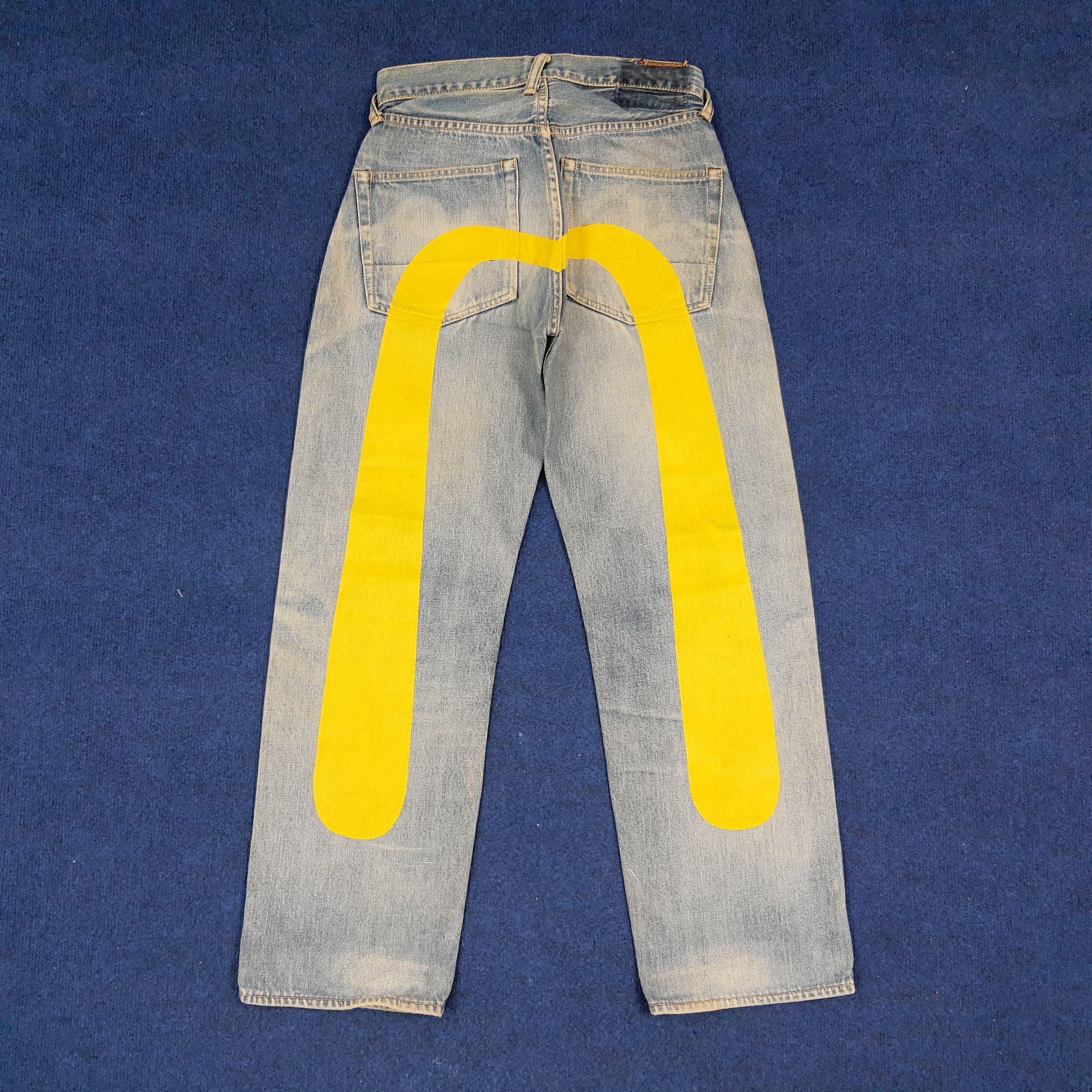 Evisu × Japanese Brand × Vintage Vintage Evisu Salvadge Japan Brand Custom Daicock Jeans Size US 27 - 1 Thumbnail
