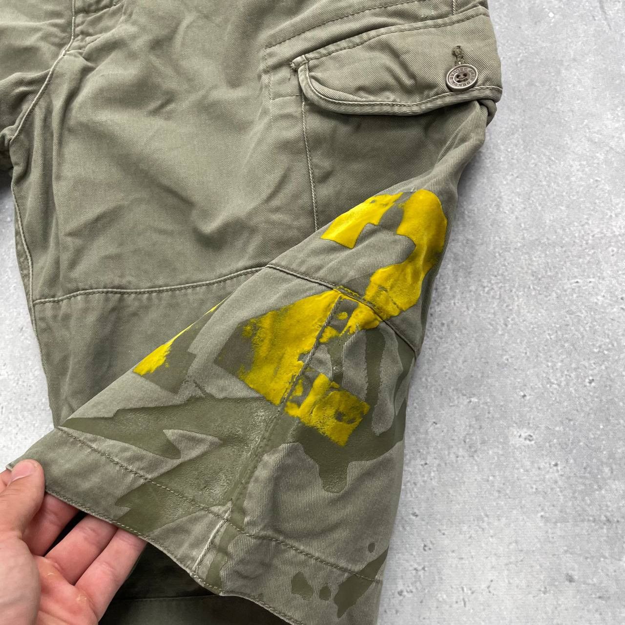 Mambo × Vintage Vintage Mambo Cargo Shorts Faded Olive Green Size 36 Size US 36 / EU 52 - 11 Thumbnail