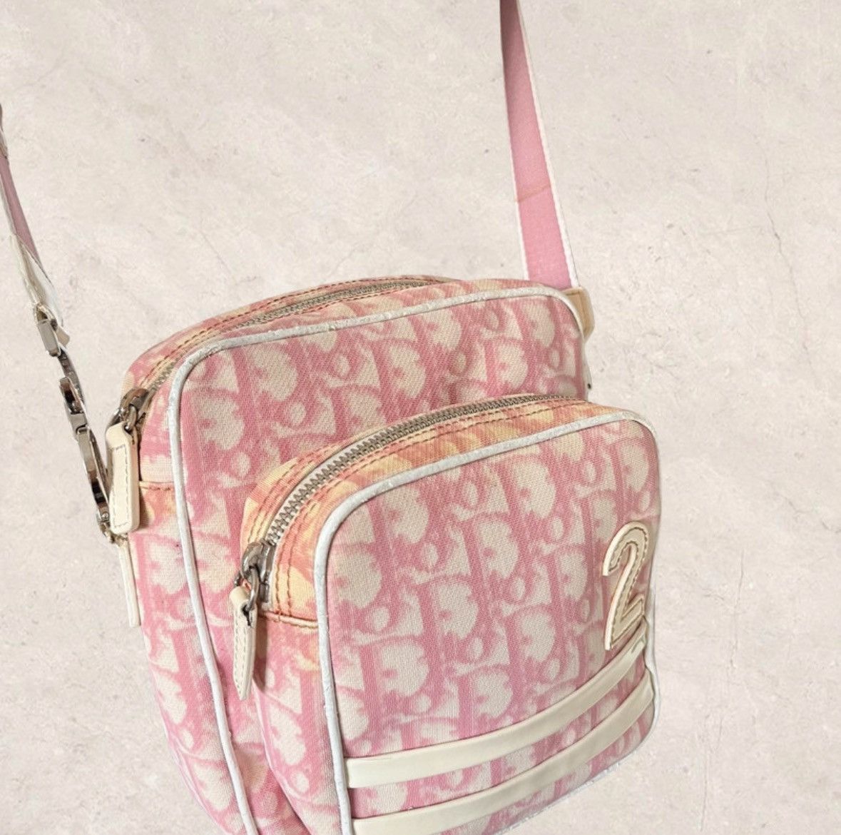 Dior Christian Dior pink trotter no.2 monogram crossbody bag Size ONE SIZE - 7 Thumbnail