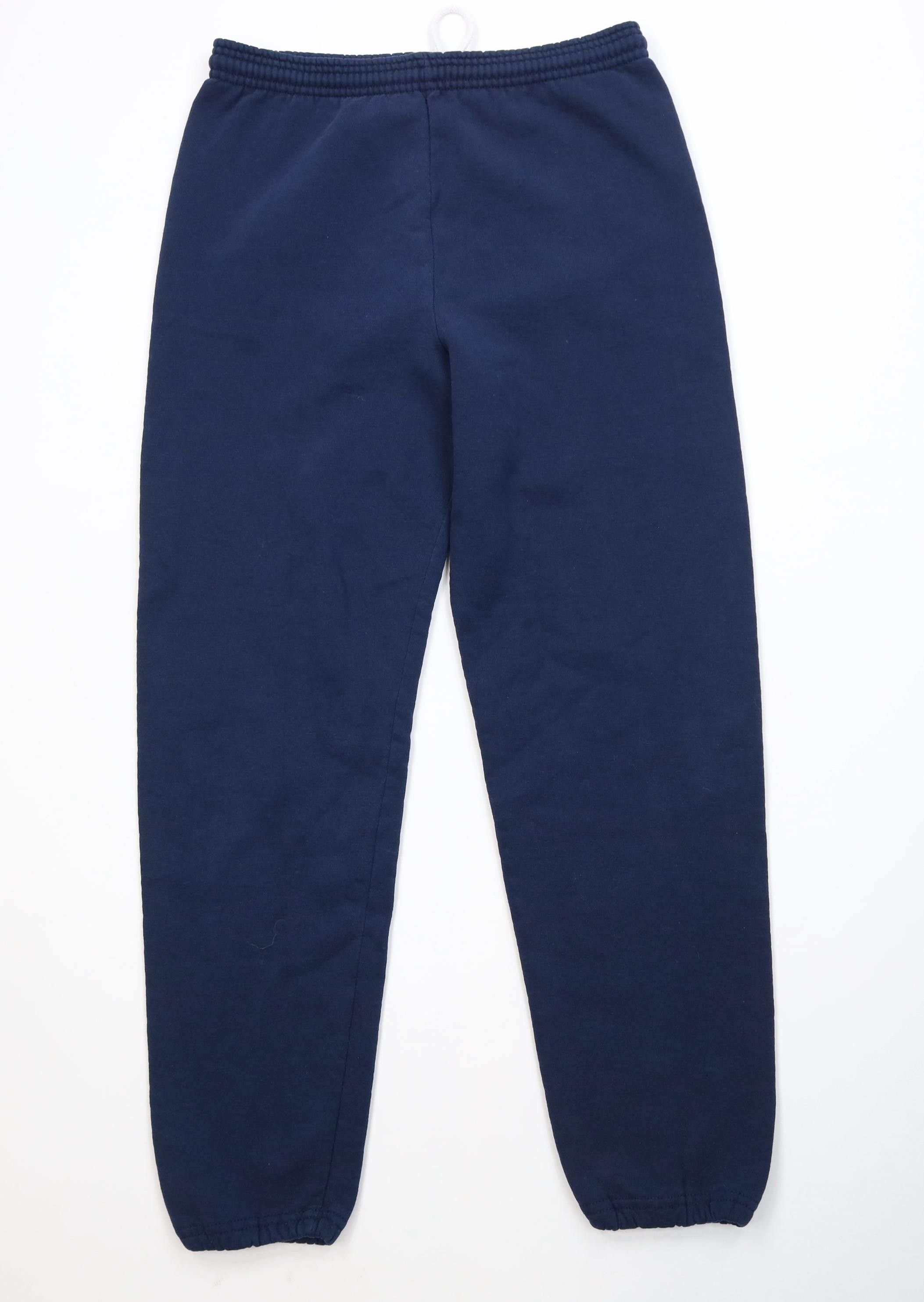 Vintage Vintage 90s Streetwear Cuffed Sweatpants Joggers Blue USA Size US 32 / EU 48 - 1 Thumbnail