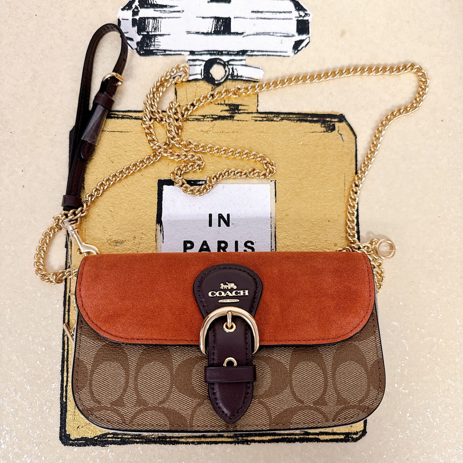 Coach Coach C5620 Kleo Crossbody In Signature Canvas IN Khaki Size ONE SIZE - 1 Thumbnail